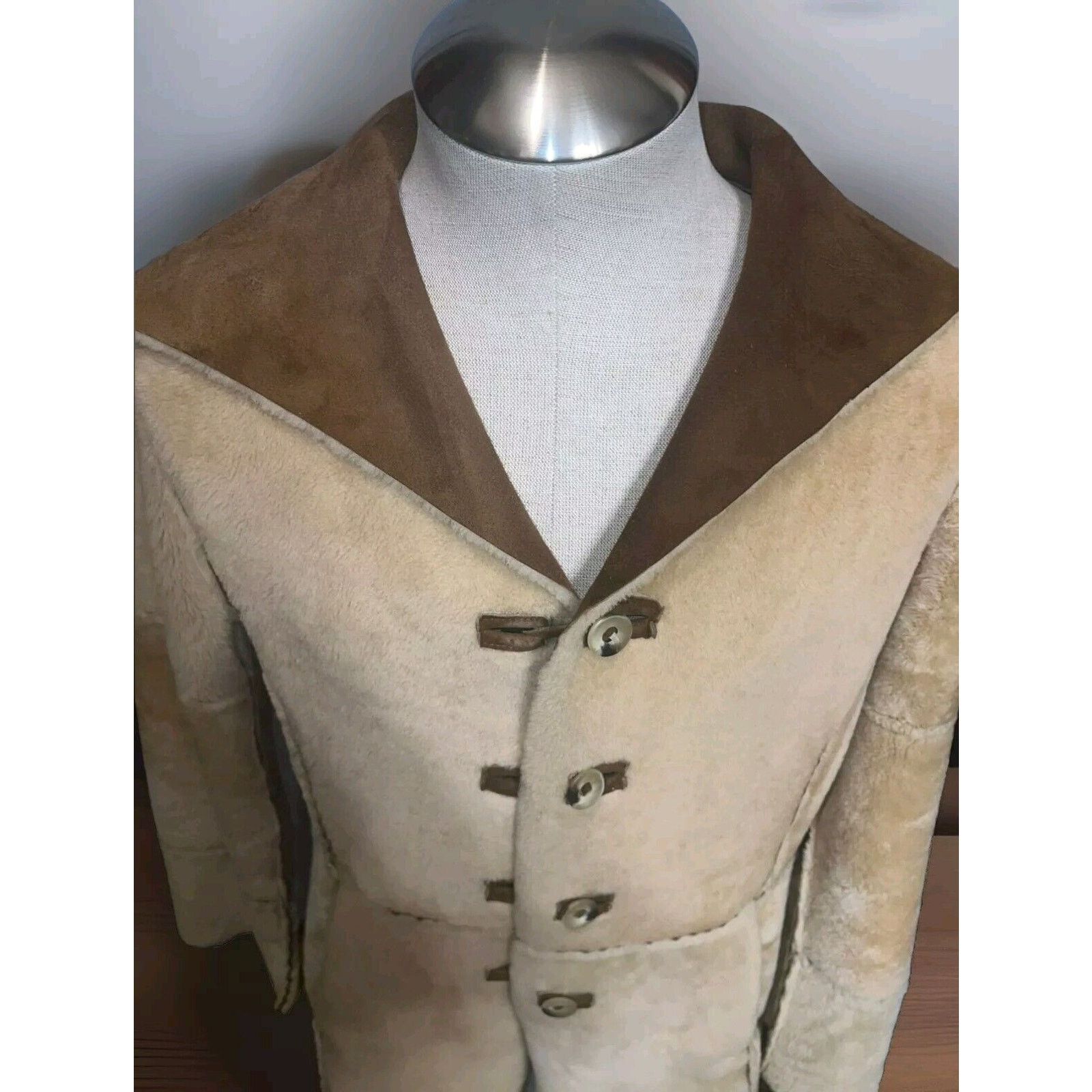 Other Reversible Genuine Shearling & Leather Coat Size S $1795 Size US S / EU 44-46 / 1 - 2 Thumbnail