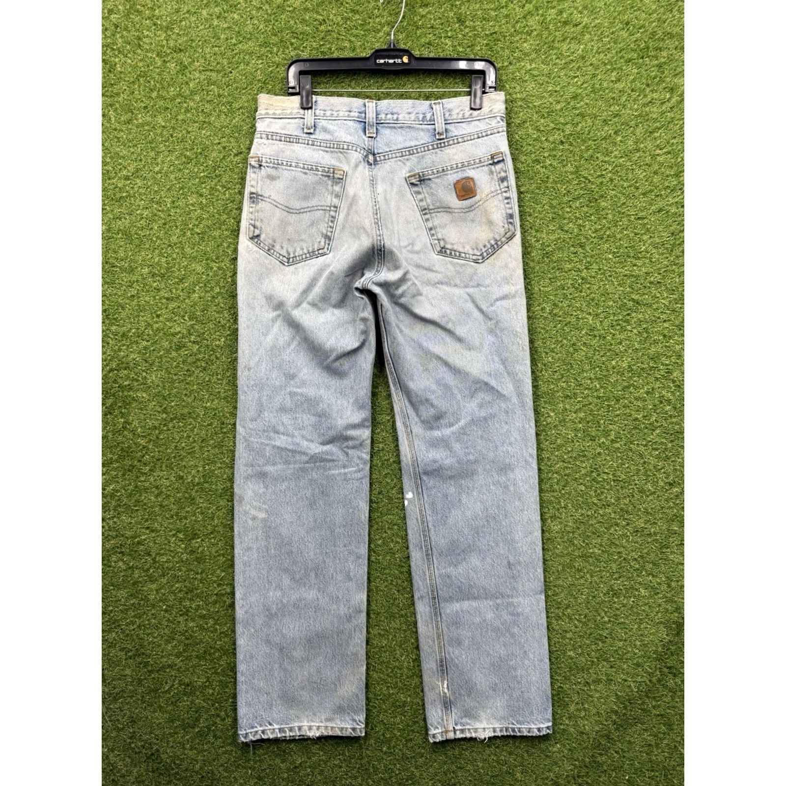 Carhartt Carhartt Jeans Mens 32x32 Relaxed Fit Light Wash Denim Workwear Blue 5-Pocket Design Mens Regular Jeans Size US 32 / EU 48 - 2 Thumbnail