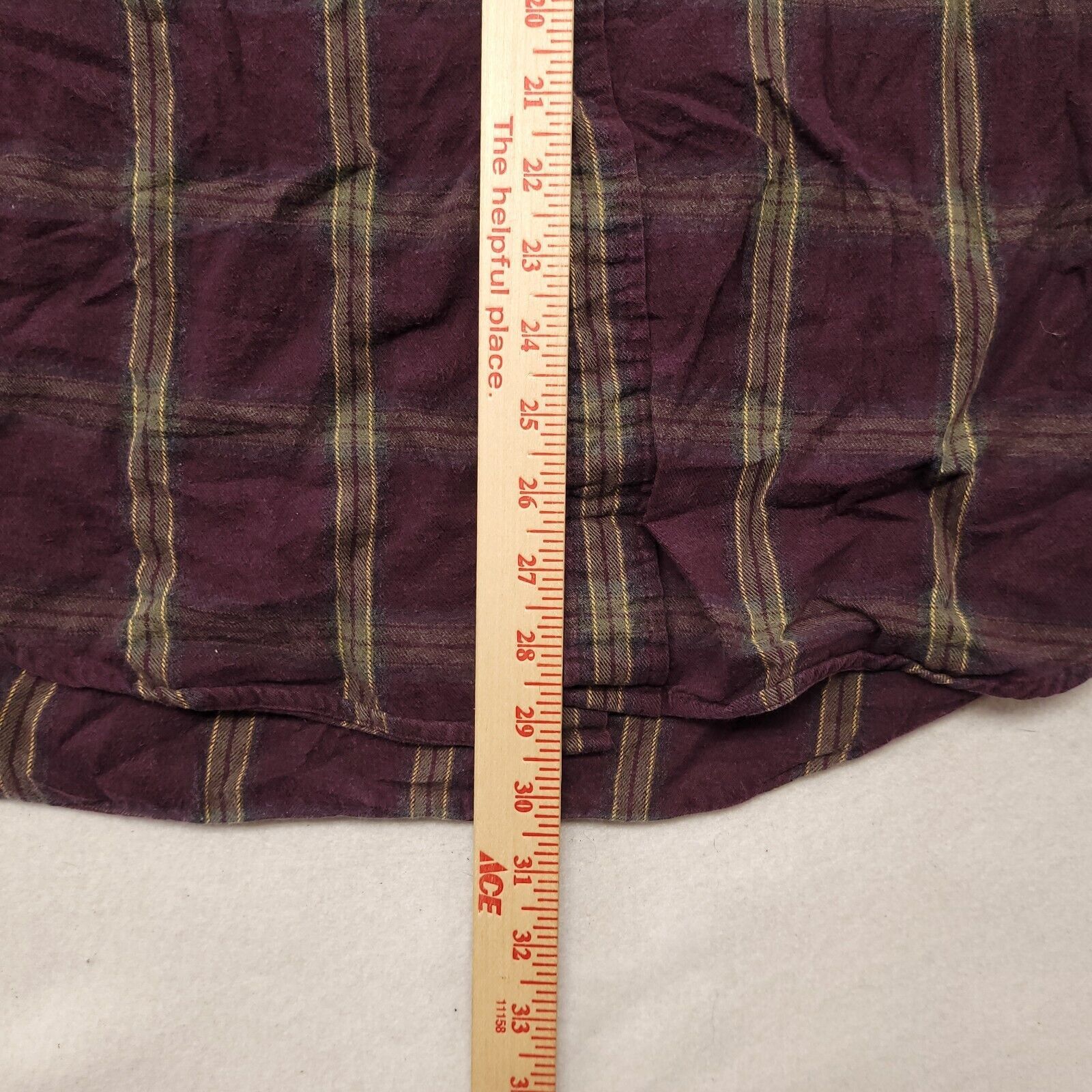 Izod IZOD Tartan Flannel Shirt Mens Size Extra Large XL Maroon Size US XL / EU 56 / 4 - 8 Thumbnail