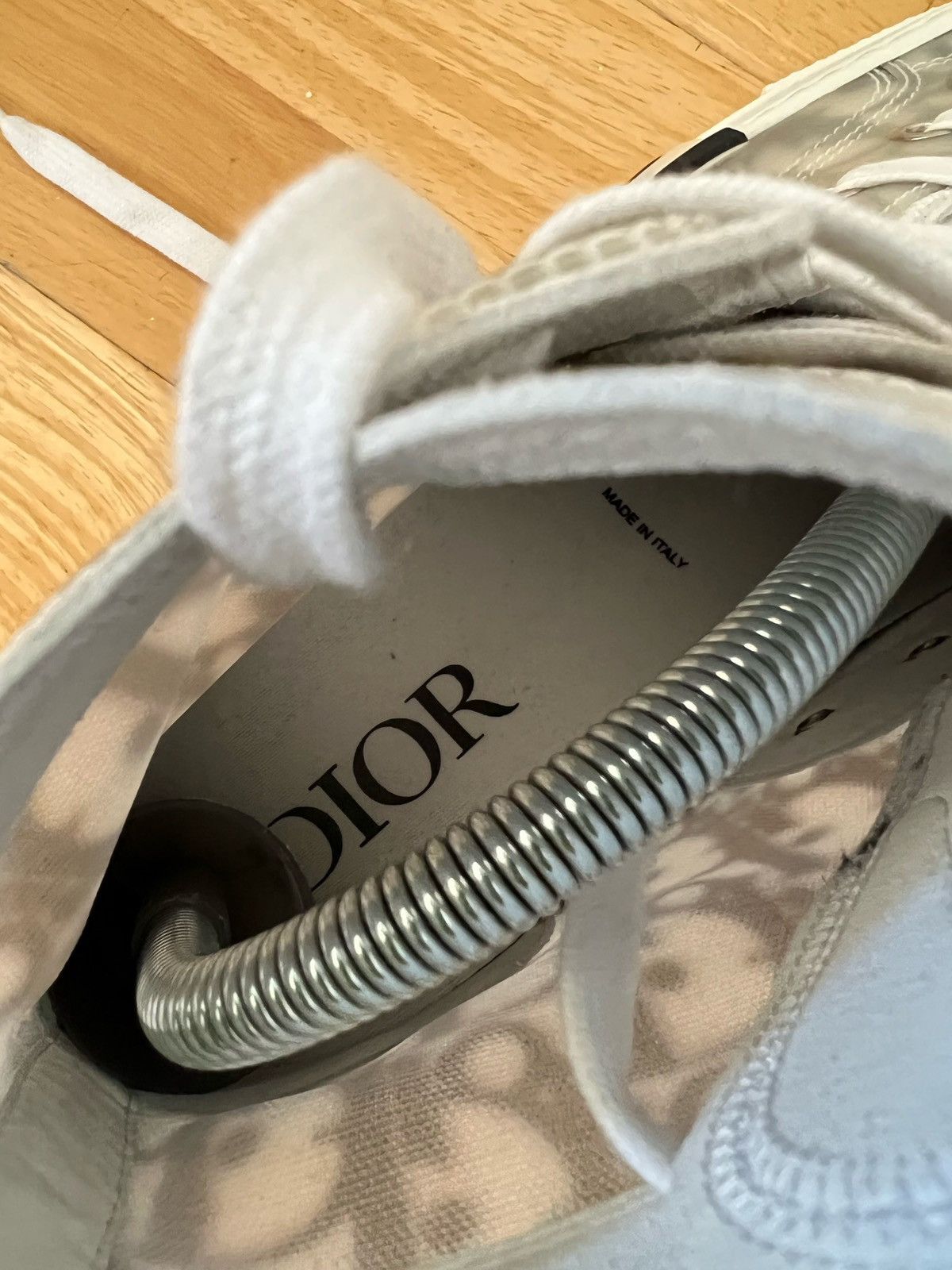 Dior 40 Dior OG B23 Oblique Black White High Top Logo Sneakers Size US 7 / EU 40 - 10 Thumbnail