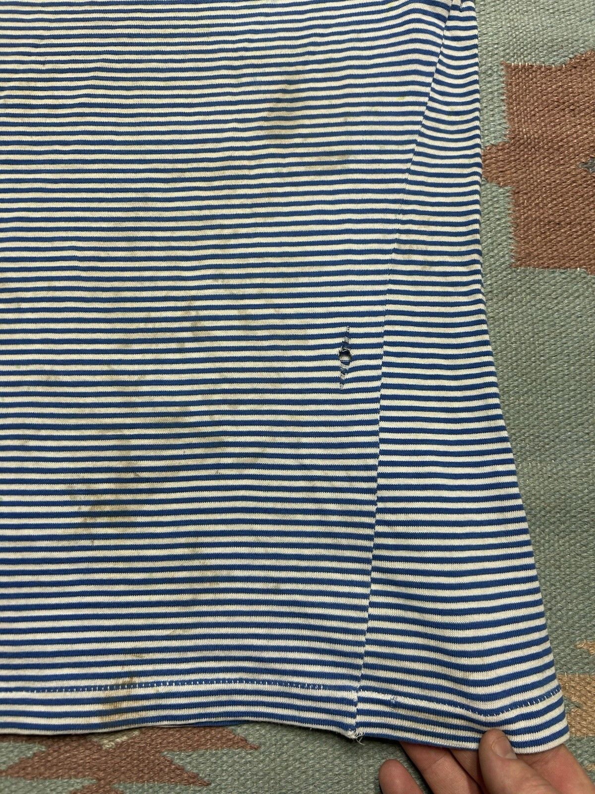 Vintage 60s striped t shirt Penneys Towncraft distress grunge soft S Size US S / EU 44-46 / 1 - 10 Thumbnail