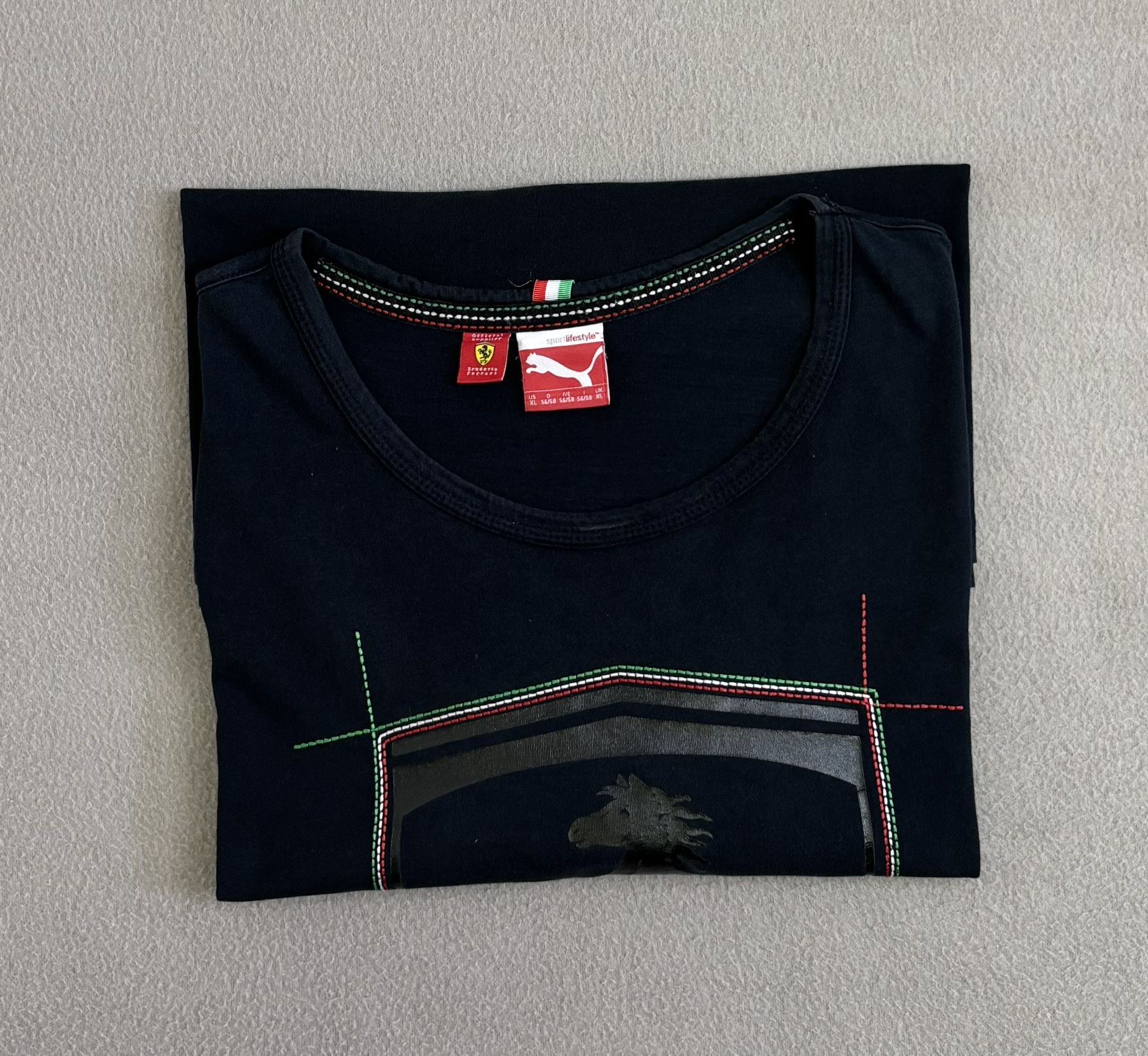 Ferrari × Puma Puma Ferrari Black T-Shirt Big Logo Extra Large Size US XL / EU 56 / 4 - 20 Thumbnail