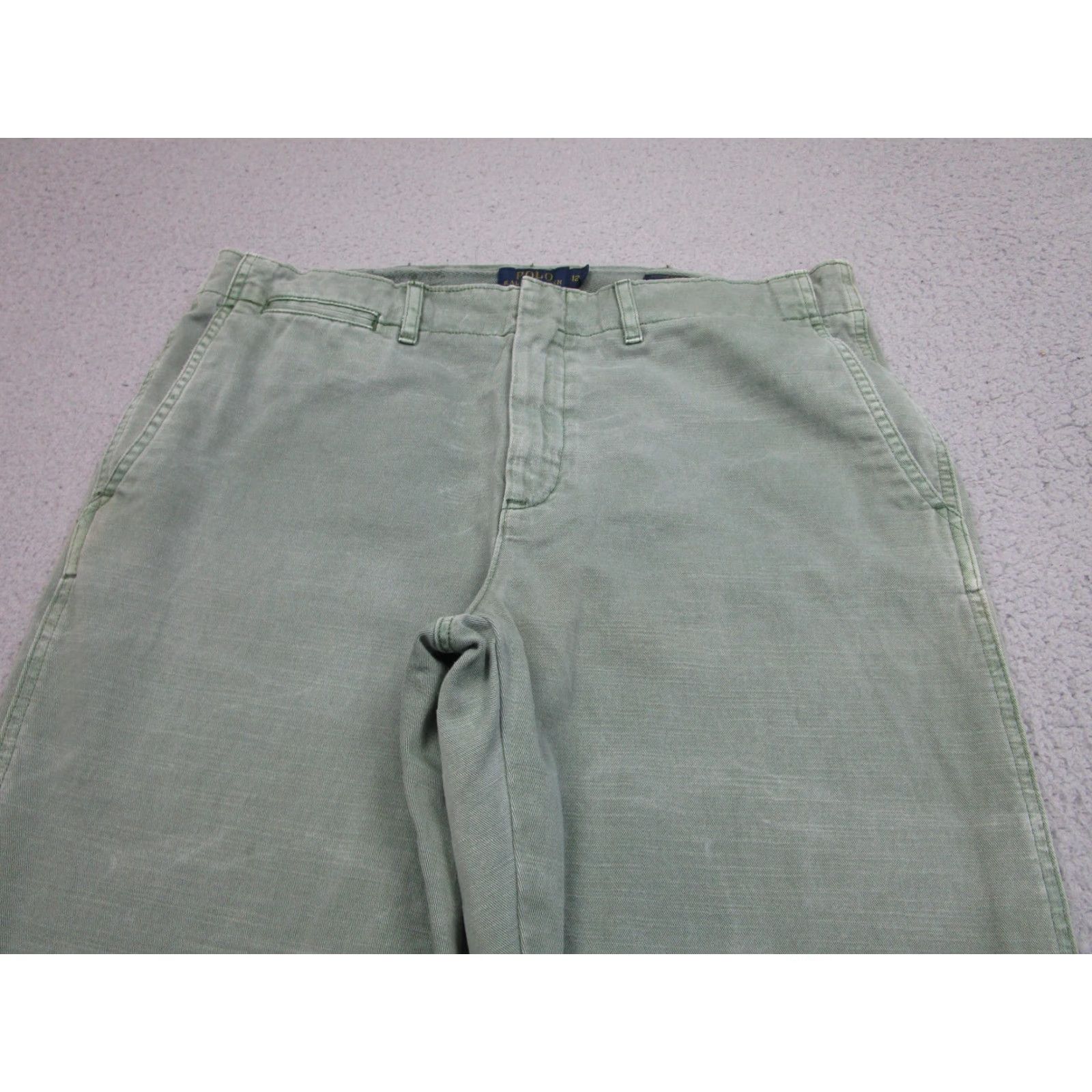 Ralph Lauren Ralph Lauren Quin Boyfriend Chino Pants Womens 12 Green grunge Straight Leg Size 34" / US 12 / IT 48 - 2 Thumbnail