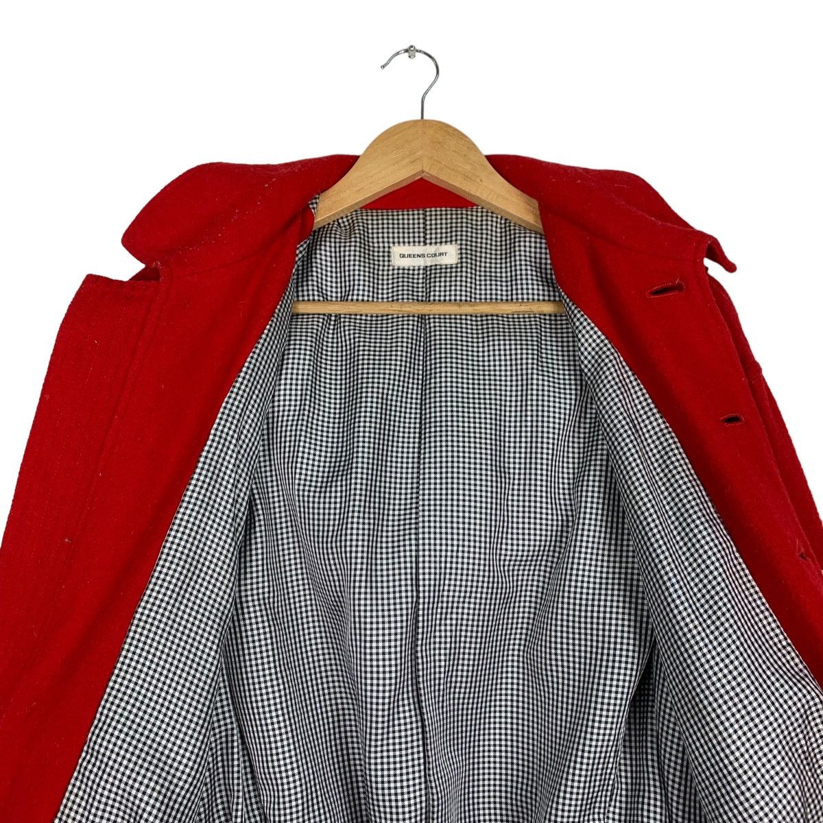 Japanese Brand QUEENS COURT Red Wool Bomber Jacket #0939-C42 Size US M / EU 48-50 / 2 - 12 Thumbnail