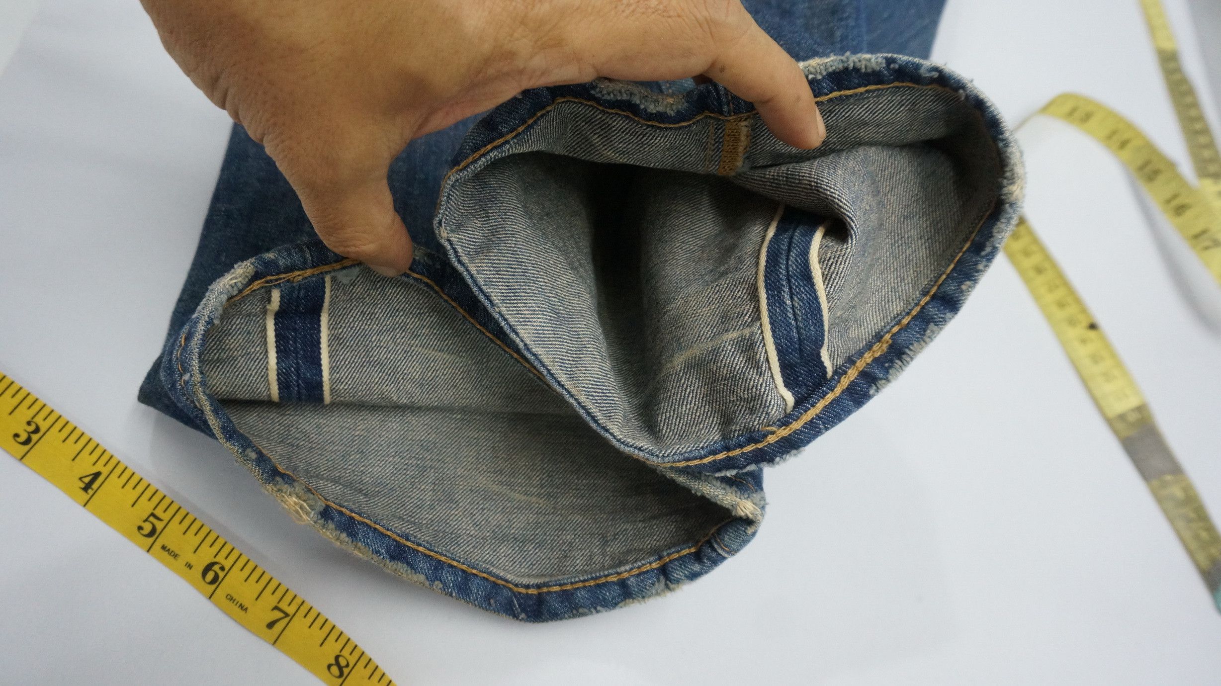 If Six Was Nine 🔴JOHN BULL🔴 Mudwash Distressed Selvedge Vintage Jeans Size US 30 / EU 46 - 16 Thumbnail