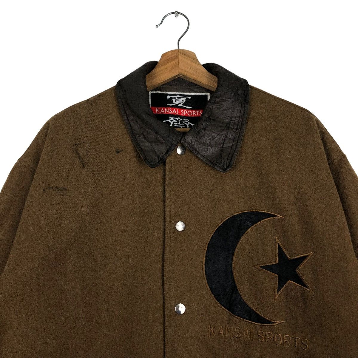 Kansai Yamamoto 🔥Rare Vintage Wool Jacket Kansai Sports Japan Big Logo Size US M / EU 48-50 / 2 - 4 Thumbnail