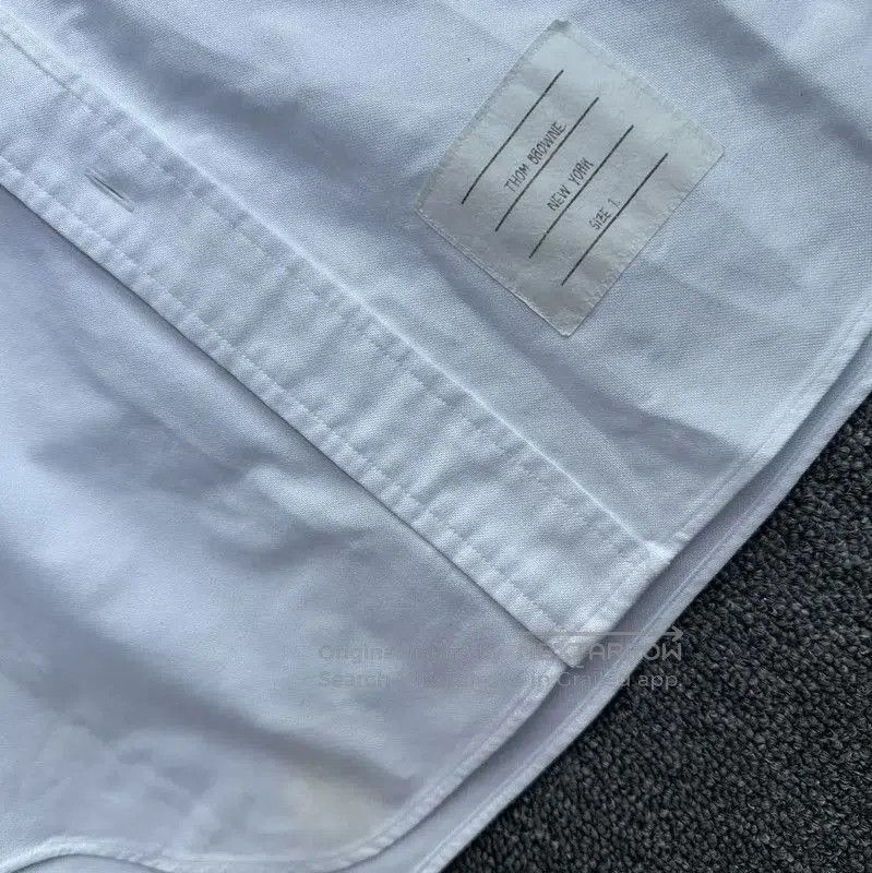 Thom Browne Thom Browne White Cotton Long Sleeve Shirt . Size US S / EU 44-46 / 1 - 3 Thumbnail