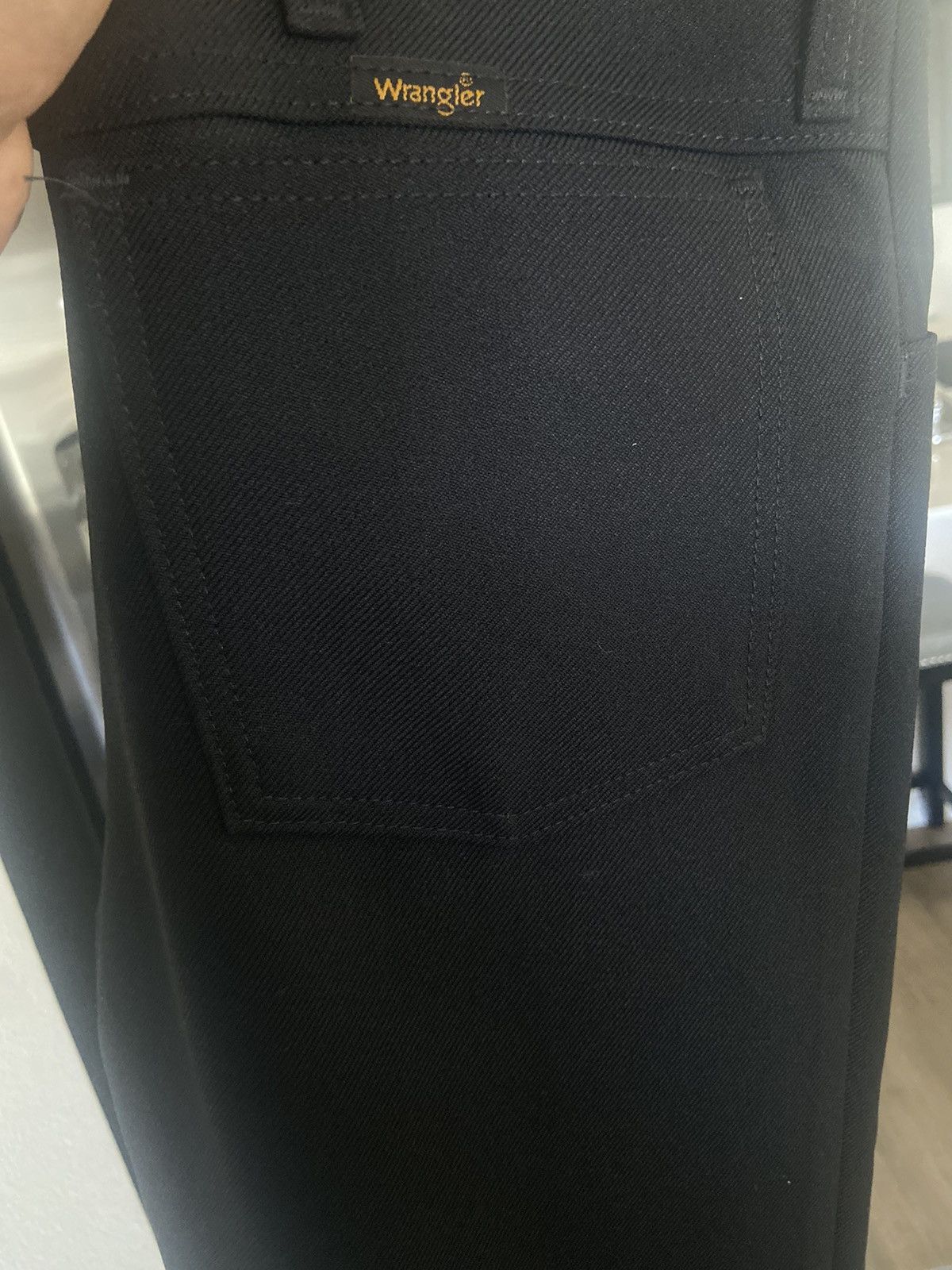 Levi's × Levi's Vintage Clothing × Wrangler Black Wrangler Flared Dress Pants 34x32 Size US 34 / EU 50 - 3 Thumbnail