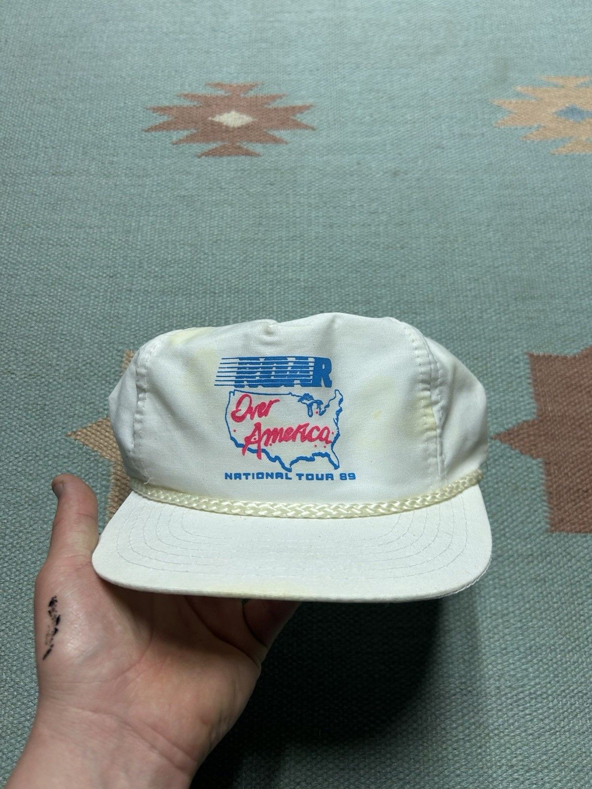 Vintage Vtg Snapback hat roar over America national tour 1989 USA Size ONE SIZE - 2 Thumbnail