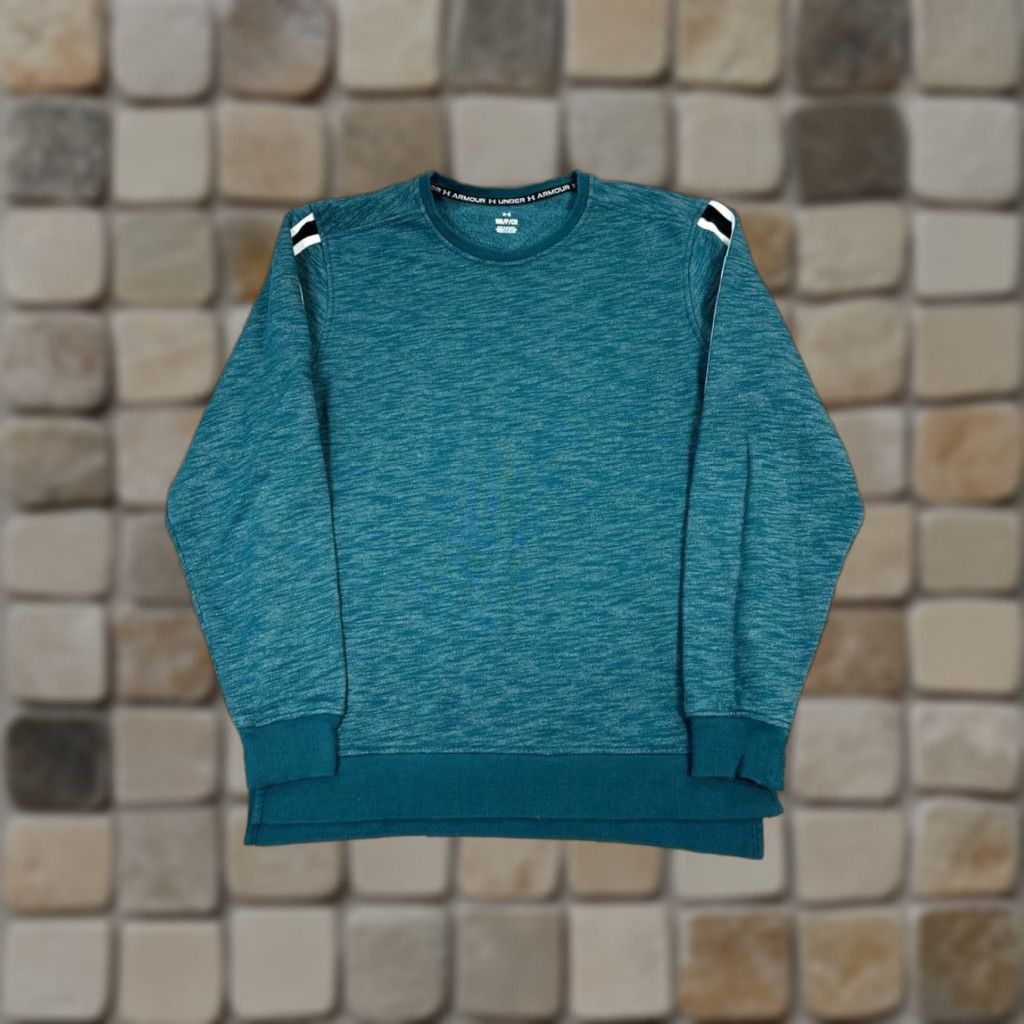 Under Armour Under Armour Sweatshirt Mens Small Blue Runner Cotton Blend Pullover Shirt Size US S / EU 44-46 / 1 - 1 Thumbnail