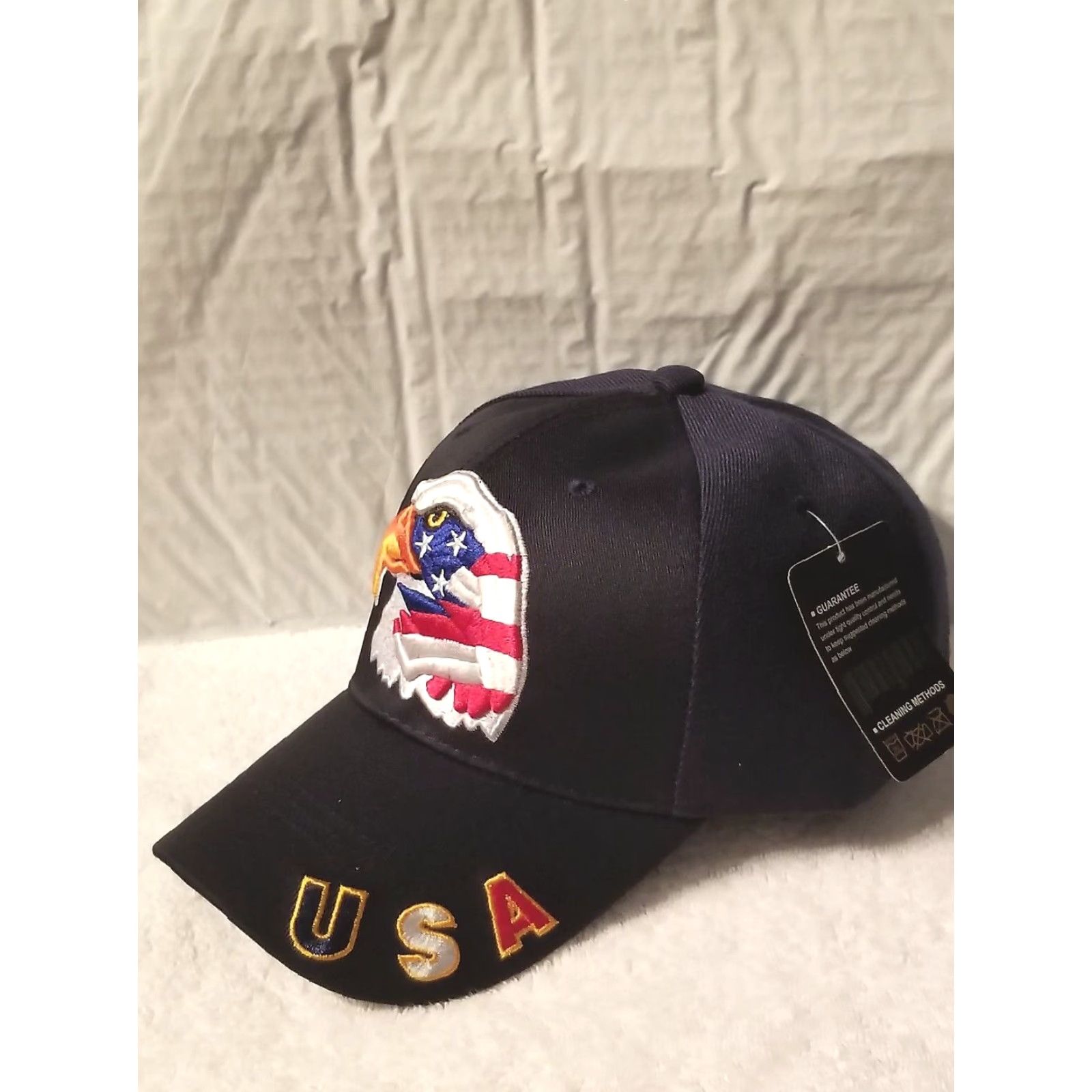 Vintage CALI USA EAGLE FLAG BASEBALL CAP Men Adjustable Dark Blue Size ONE SIZE - 2 Thumbnail