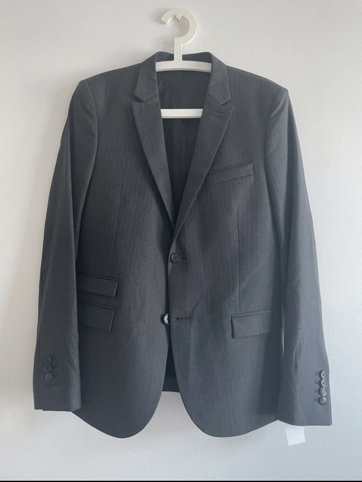 The Kooples The Kooples Grey Herringbone Wool Blazer EU 46 / Slim S Size 36R - 1 Thumbnail