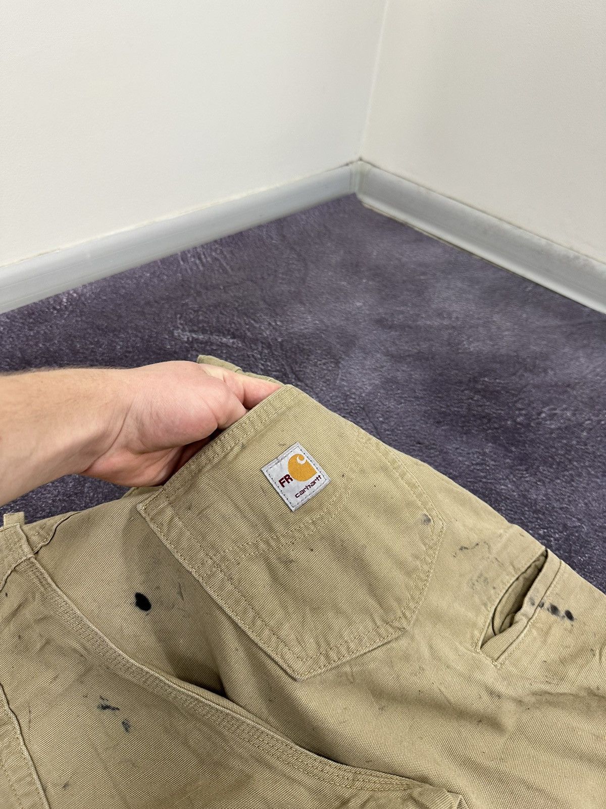 Carhartt Vintage Carhartt Flame Resistant Distressed USA Work Pants Size US 36 / EU 52 - 9 Thumbnail