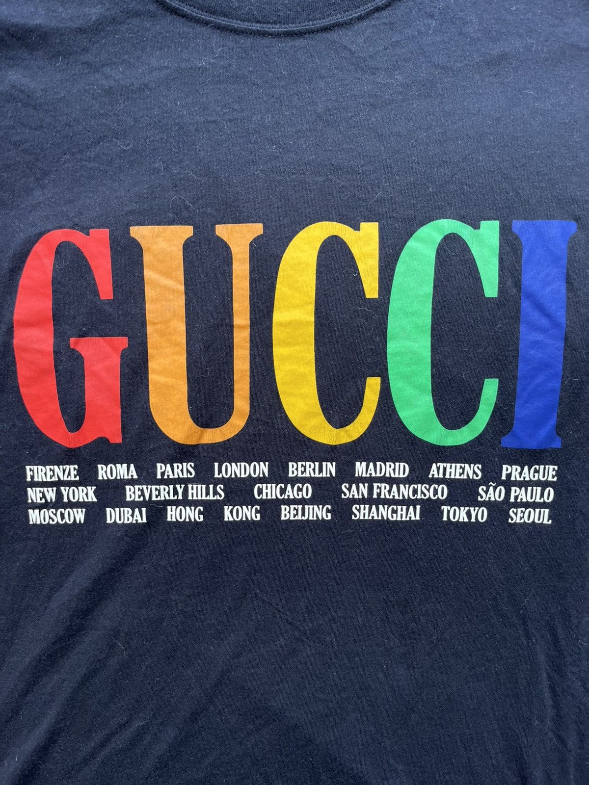 Gucci Gucci "Cities" Logo T-Shirt Size US M / EU 48-50 / 2 - 2 Thumbnail