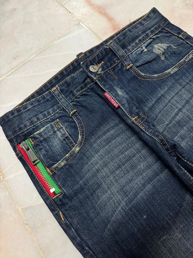 Japanese Brand 💥DSQUARED INSPIRED RUSTY MUDWASH DARK DENIM JEANS Size US 29 - 7 Thumbnail