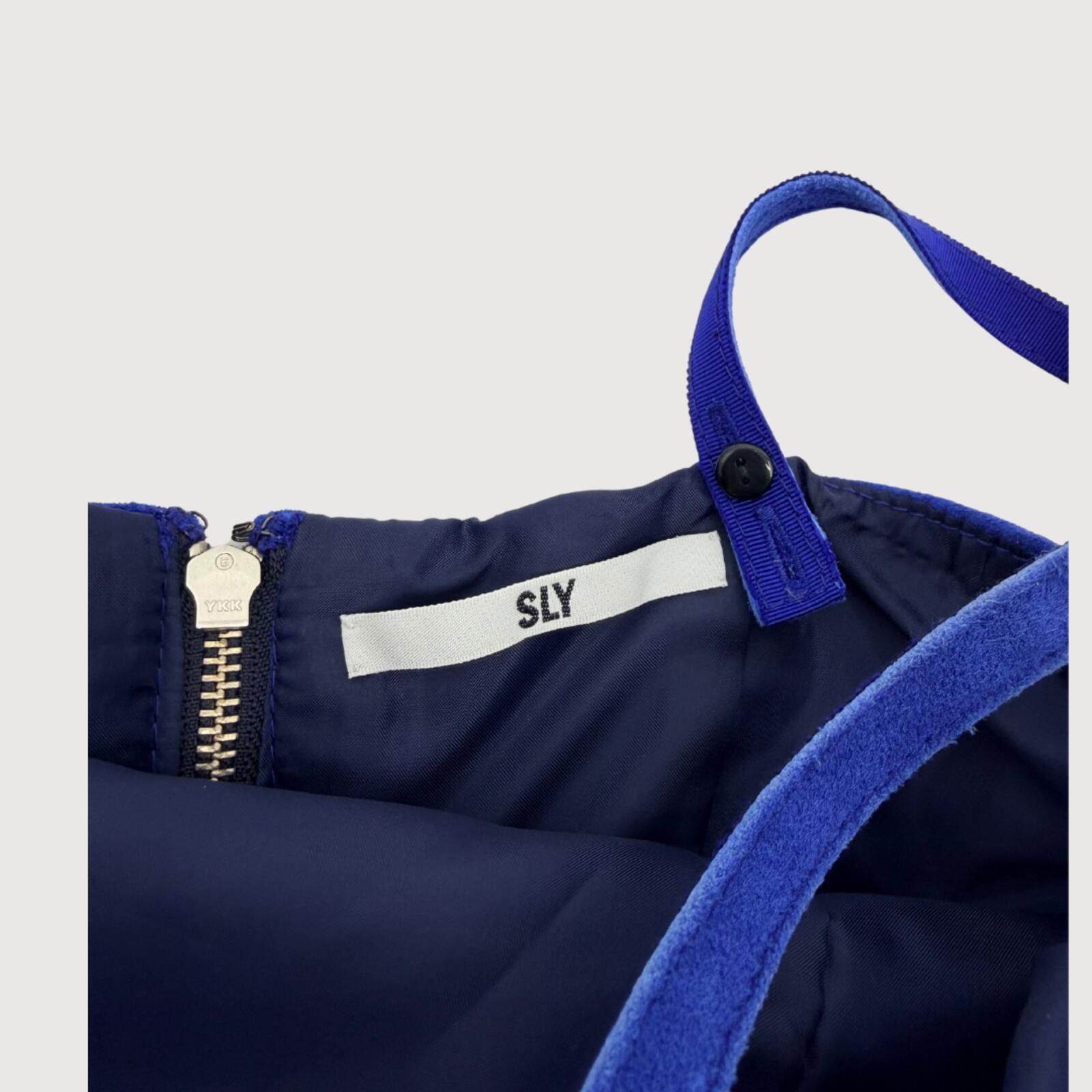SLY SLY Suede Mini A-Line Dress Blue S Size S / US 4 / IT 40 - 4 Thumbnail