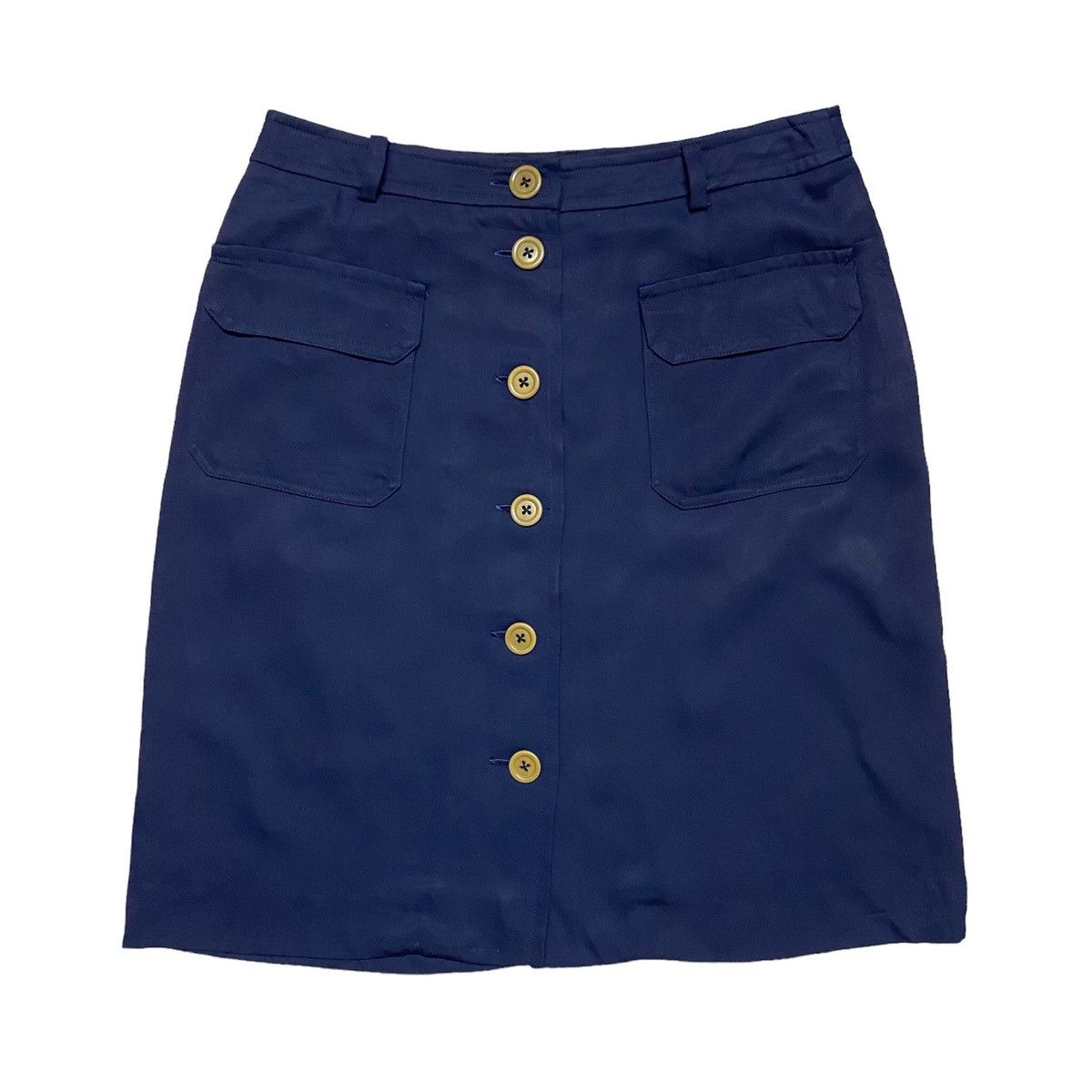 image of Polo Ralph Laurent Midi Skirts in Navy, Women's (Size 28)