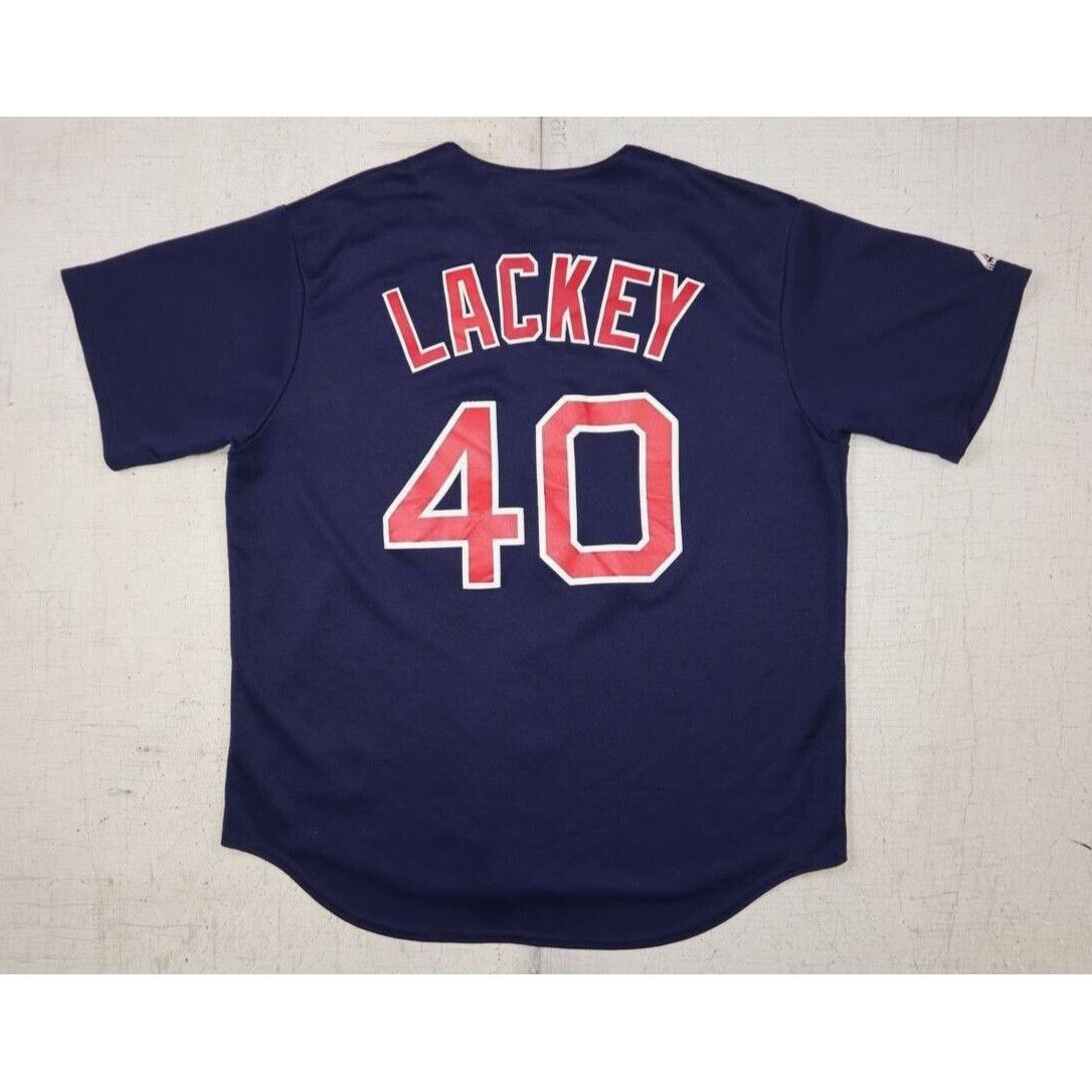 Majestic Vtg Boston Red Sox Magestic John Lackey #40 Baseball Jersey Size US L / EU 52-54 / 3 - 2 Thumbnail