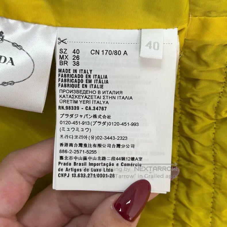 Prada Prada Dark blue metal triangle logo jacket Size US XXS / EU 40 - 6 Thumbnail
