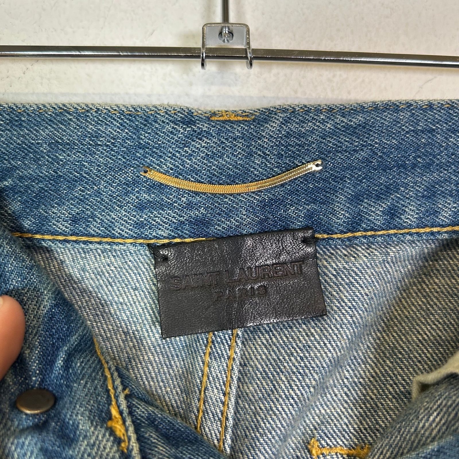 Saint Laurent Paris Saint Laurent Blue D51 Denim Size 25 Size 26" / US 2 / IT 38 - 5 Thumbnail