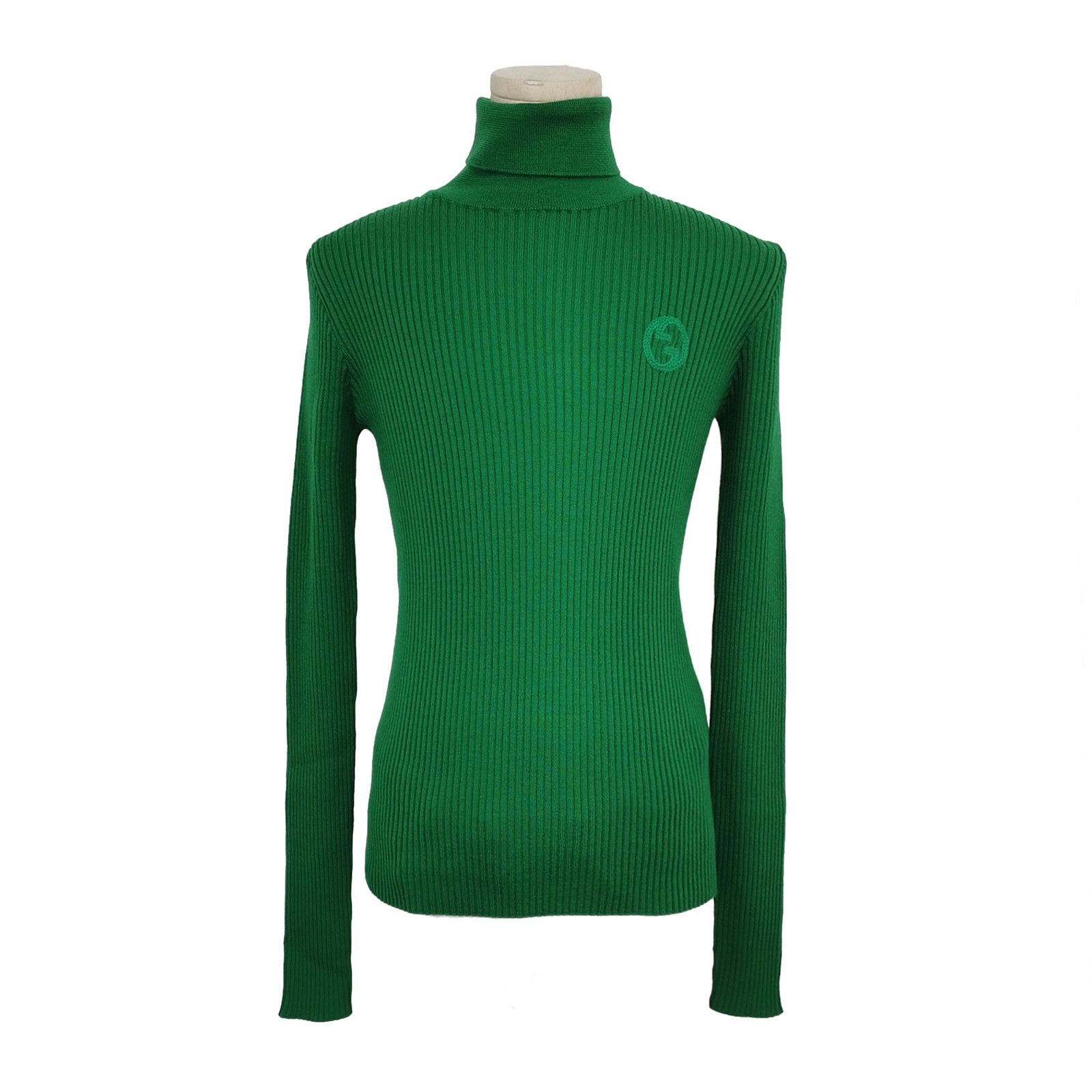 Gucci Gucci Ribbed Logo Turtleneck Sweater 12Y Size US XXS / EU 40 - 1 Thumbnail