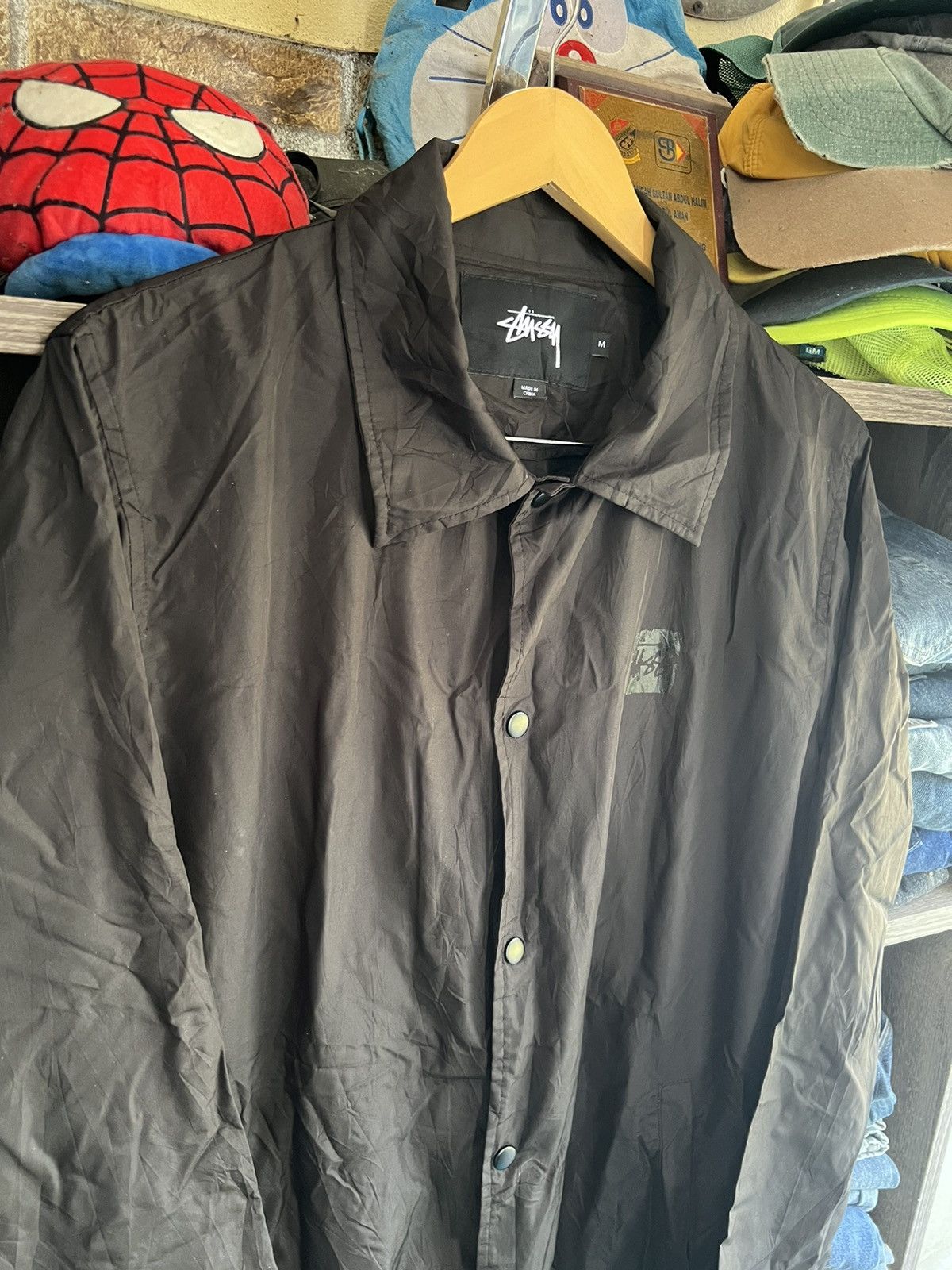 Stussy 🔥Stussy Black Small Logo Long Button Jacket Size US M / EU 48-50 / 2 - 9 Thumbnail