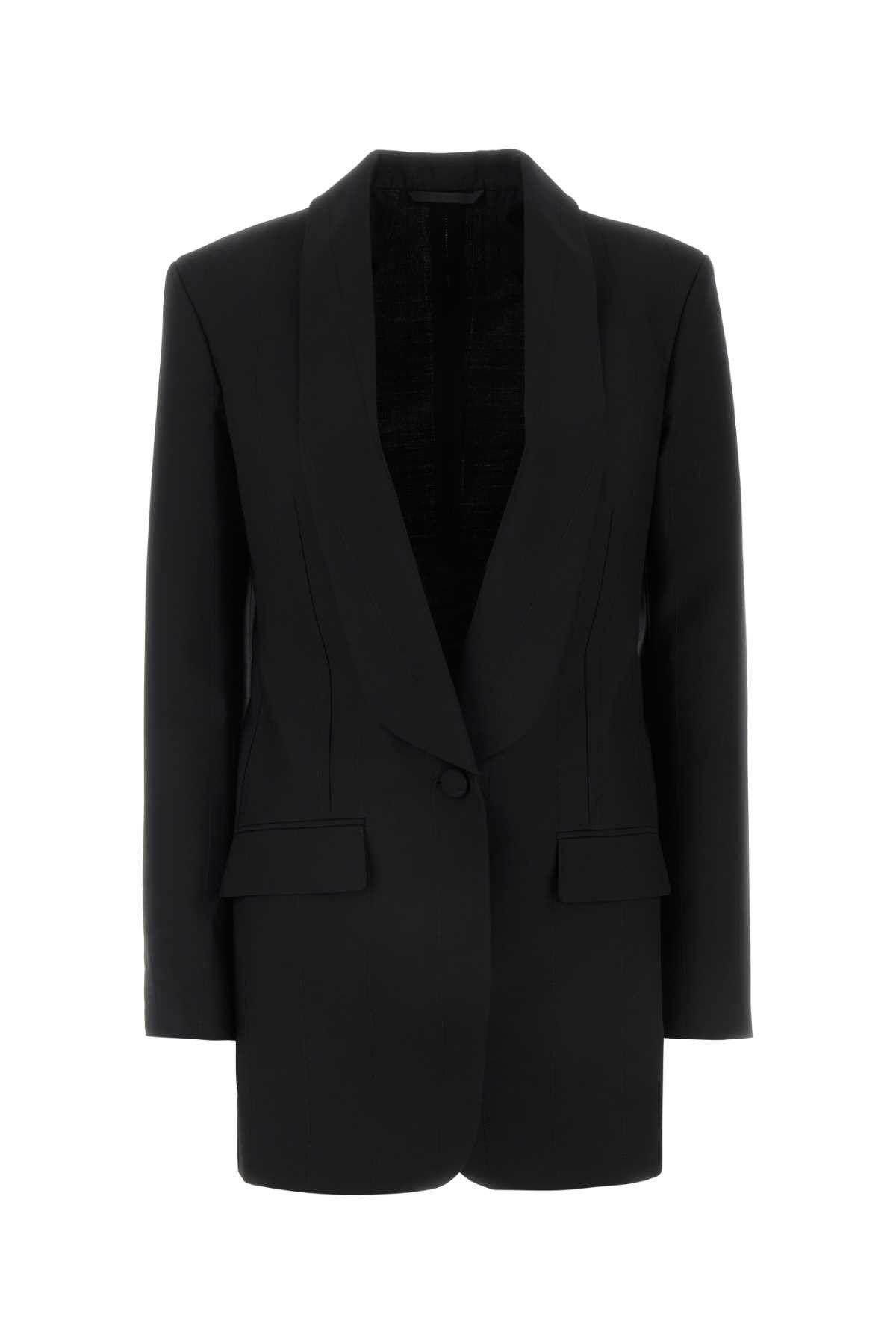 Givenchy Black Stretch Wool Blend Blazer Size M / US 6-8 / IT 42-44 - 1 Thumbnail