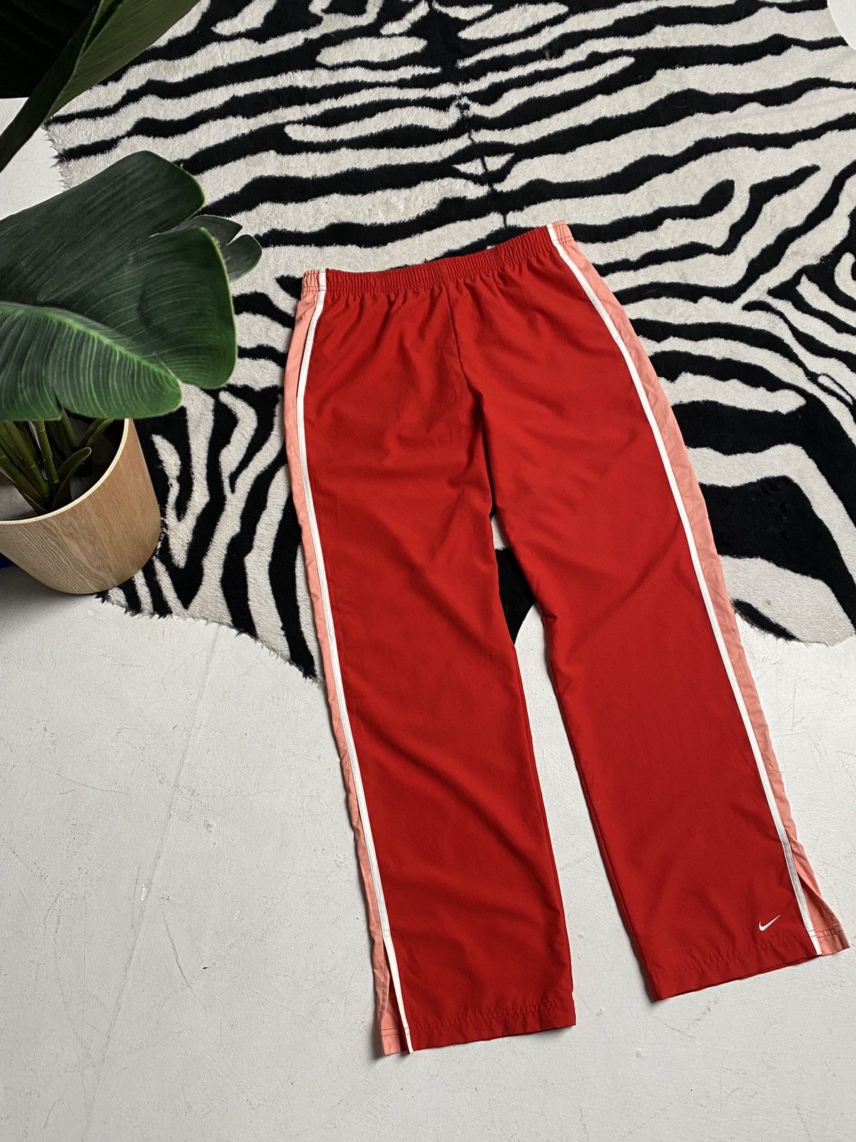 Nike × Vintage Vintage nylon truck pants Nike drill red Size US 34 / EU 50 - 7 Thumbnail