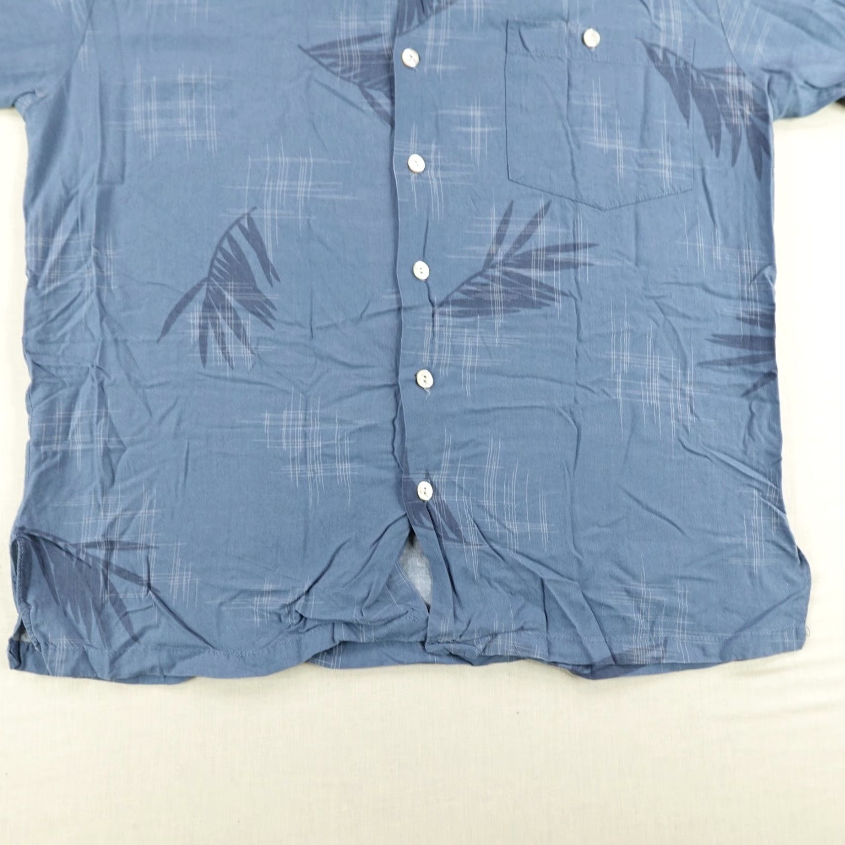 Tori Richard VINTAGE Tori Richard Men's Shirt Small Blue Palm Print Rayon Hawaiian Aloha Beach Casual Vacation Size US S / EU 44-46 / 1 - 5 Thumbnail