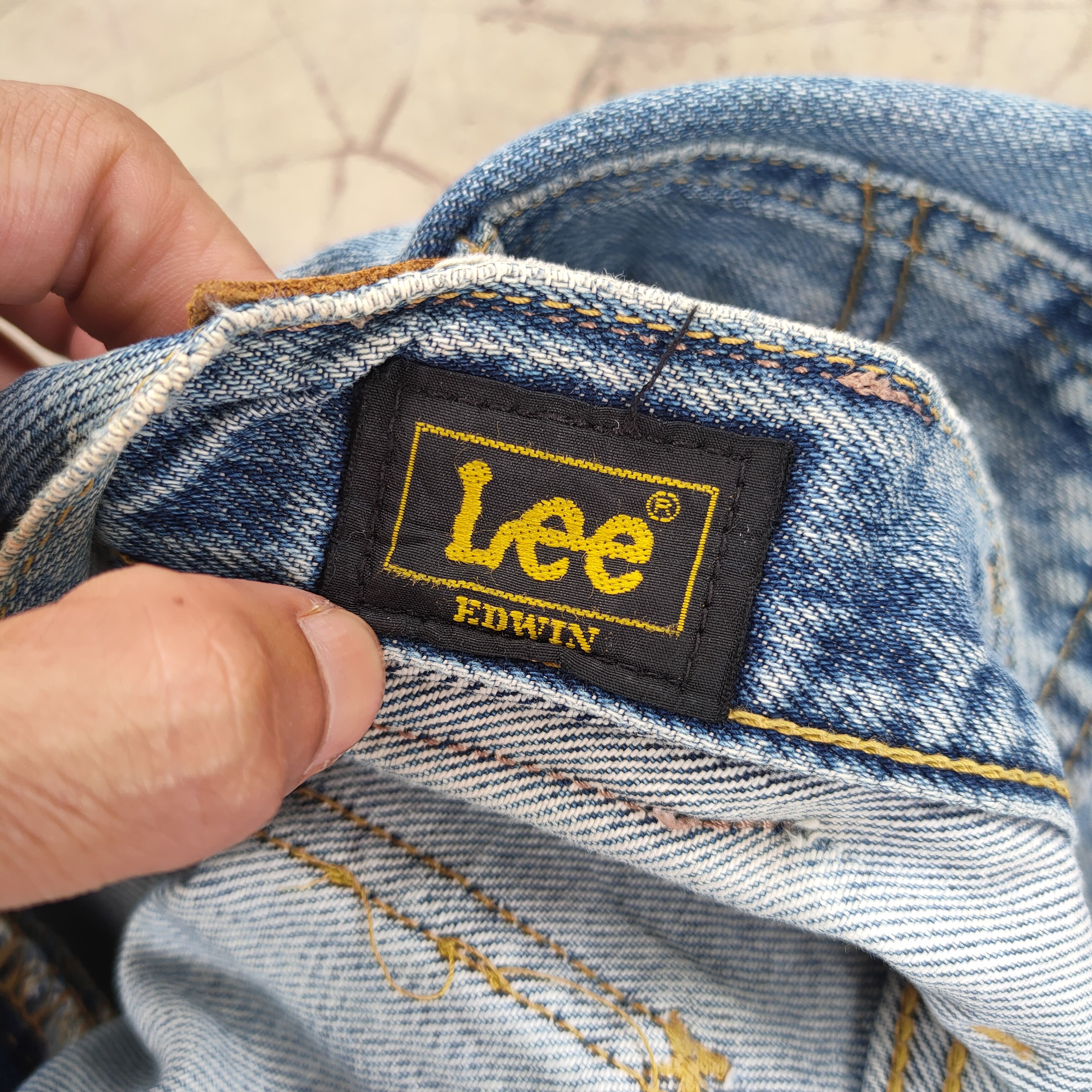 Edwin × Jean × Lee VINTAGE LEE EDWIN FADED RIPPED JEANS DENIM PANTS Size US 34 / EU 50 - 16 Thumbnail
