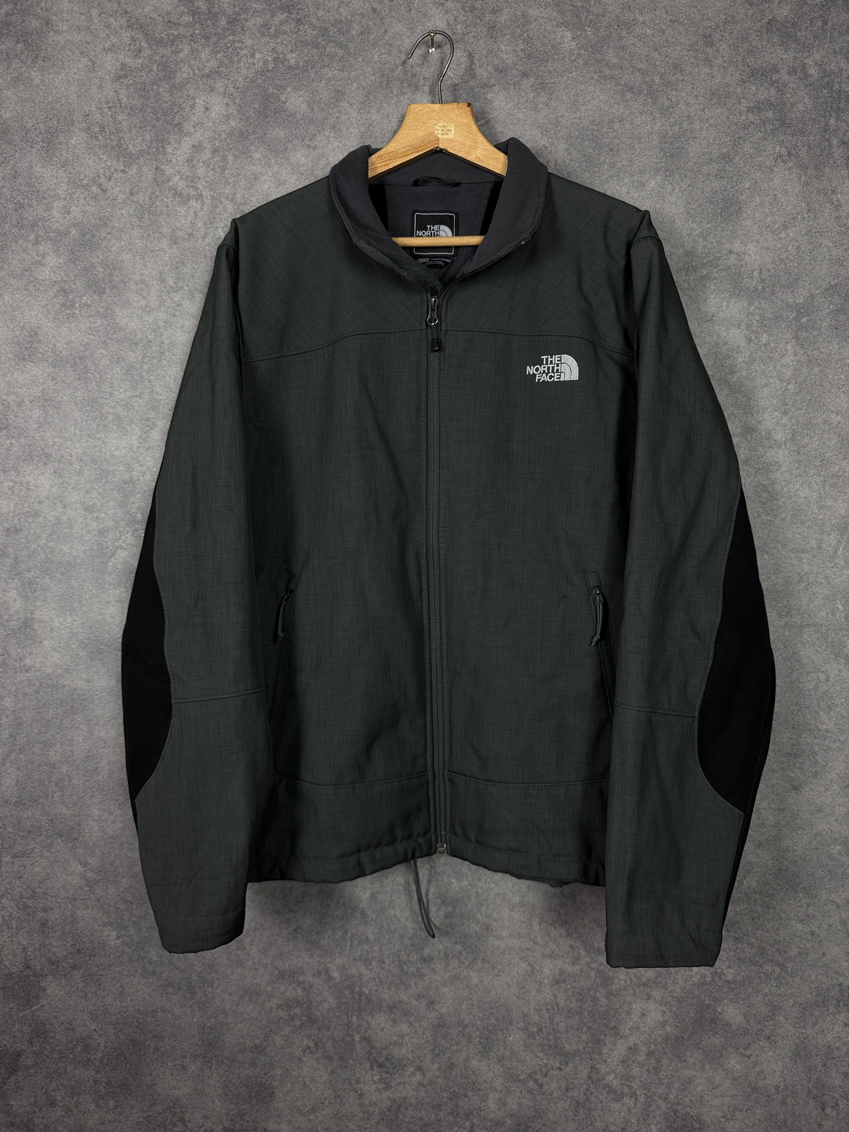 The North Face The North Face grey black softshell jacket zip-upTNF zip Size US XL / EU 56 / 4 - 1 Thumbnail