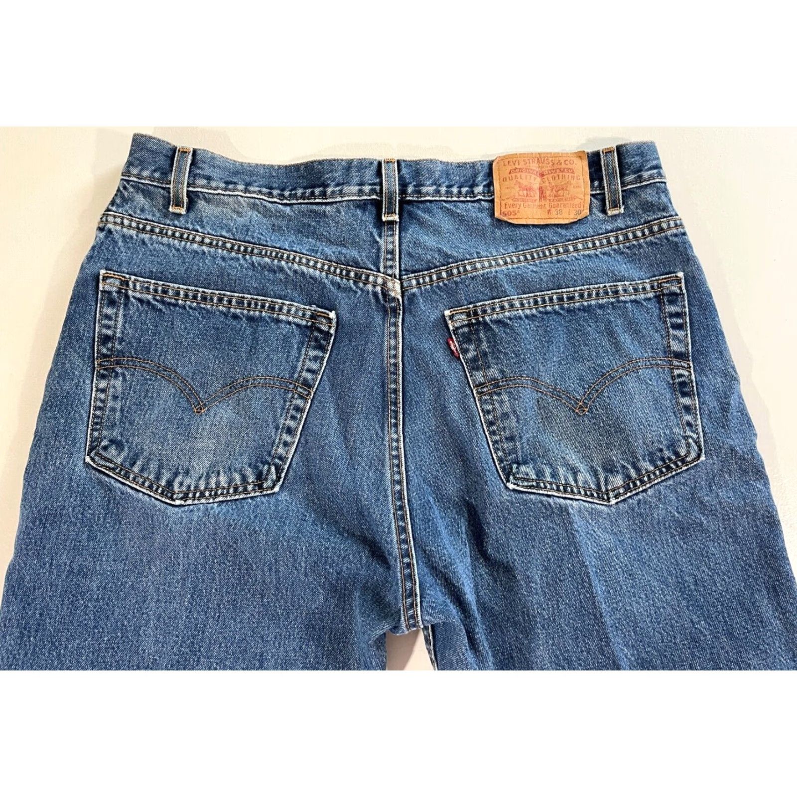 Levi's Levi's 505 Jeans Men Vintage 90s Regular Denim Blue 36x29 USA Made Waist 36 Inseam 29 Belt Loops Straight Size US 36 / EU 52 - 5 Thumbnail