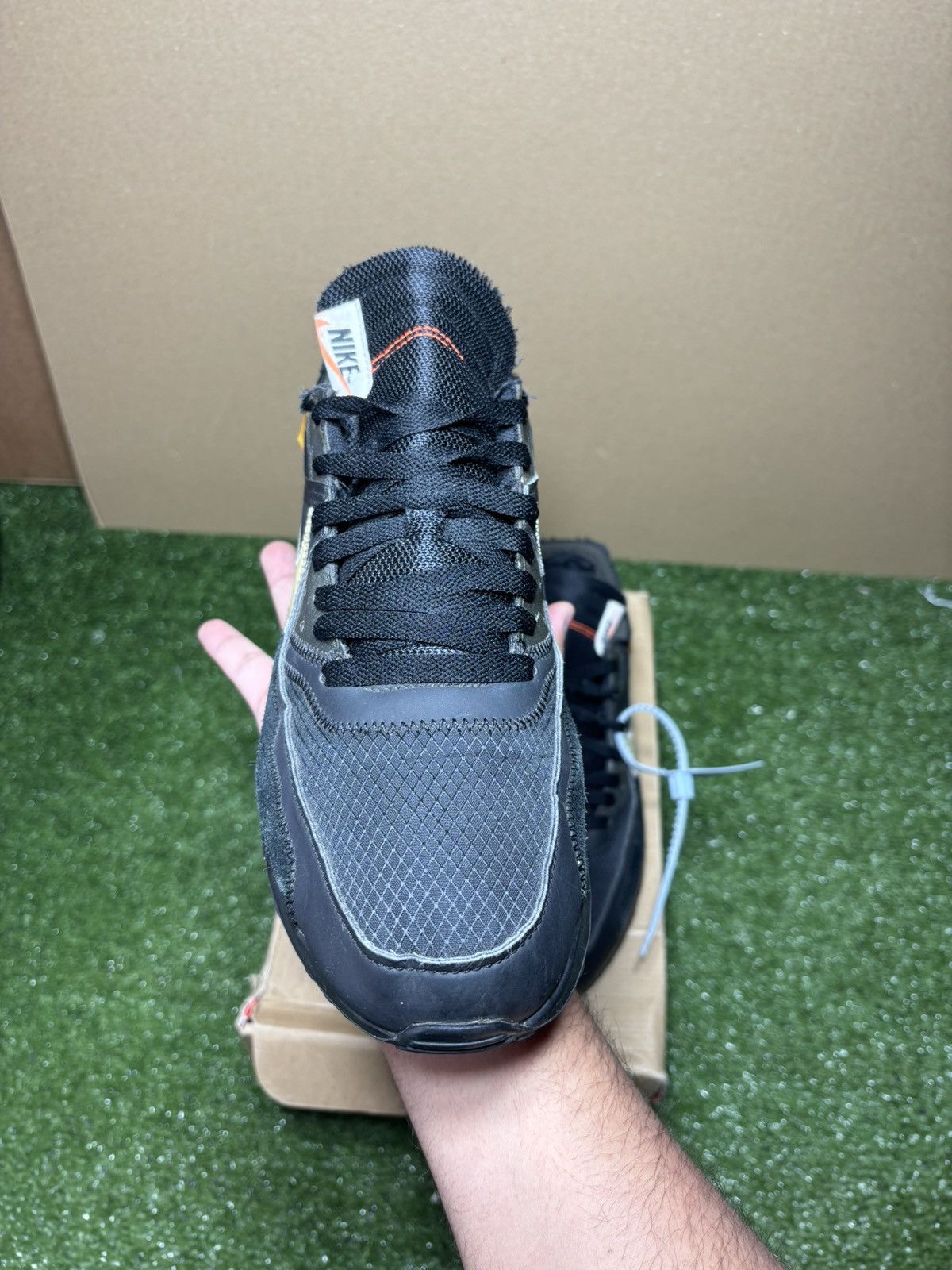 Off-White Nike air max 90 offwhite black Size US 10 / EU 43 - 6 Thumbnail