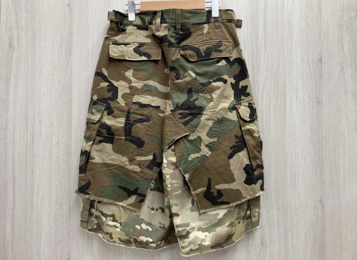 PROJECT G/R Project GR LAYERED SKIRT CAMO CARGO SHORTS Size US 30 / EU 46 - 5 Thumbnail