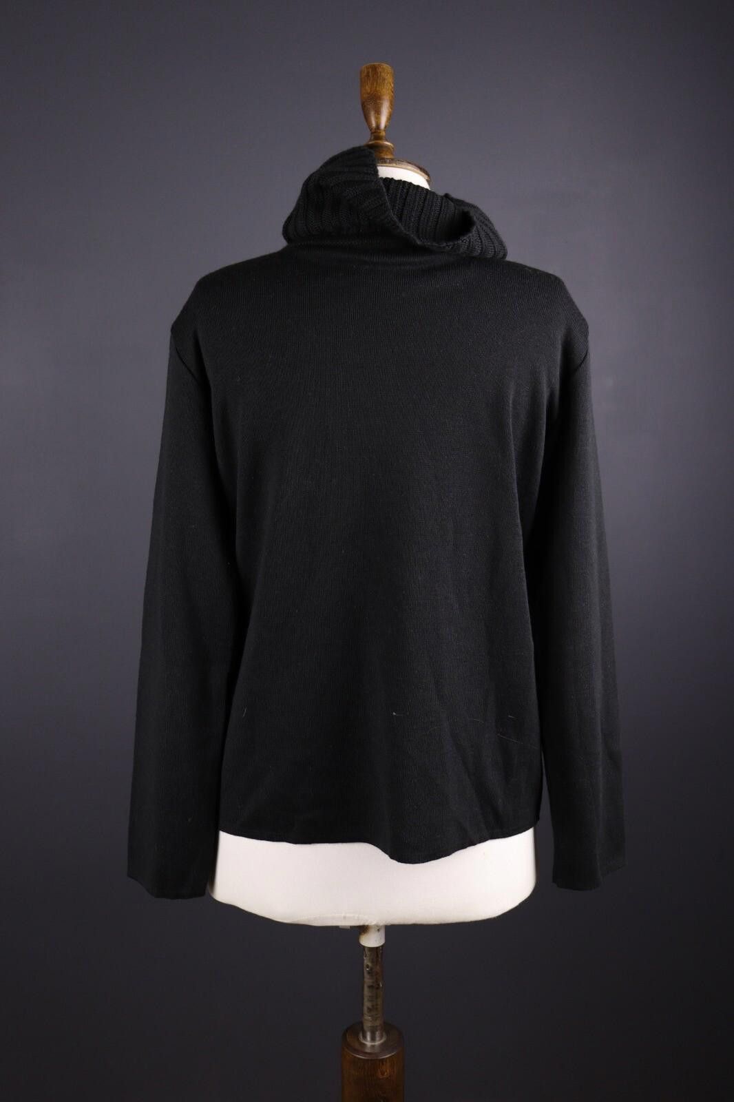 Carlo Colucci Carlo Colucci Black Wool Turtle Neck Knit Sweater Size 42 Size M / US 6-8 / IT 42-44 - 5 Thumbnail