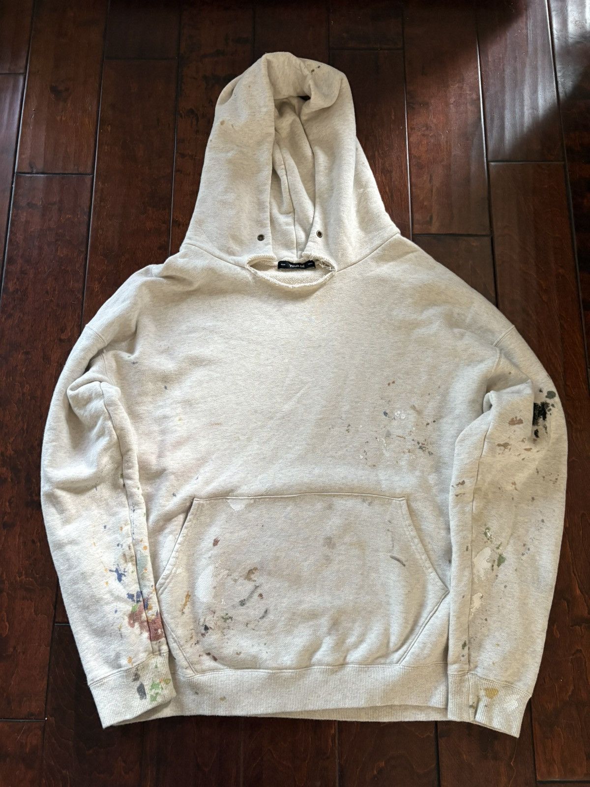 Vuja De Vuja De Uneven Dye Snap Hoodie | Grailed
