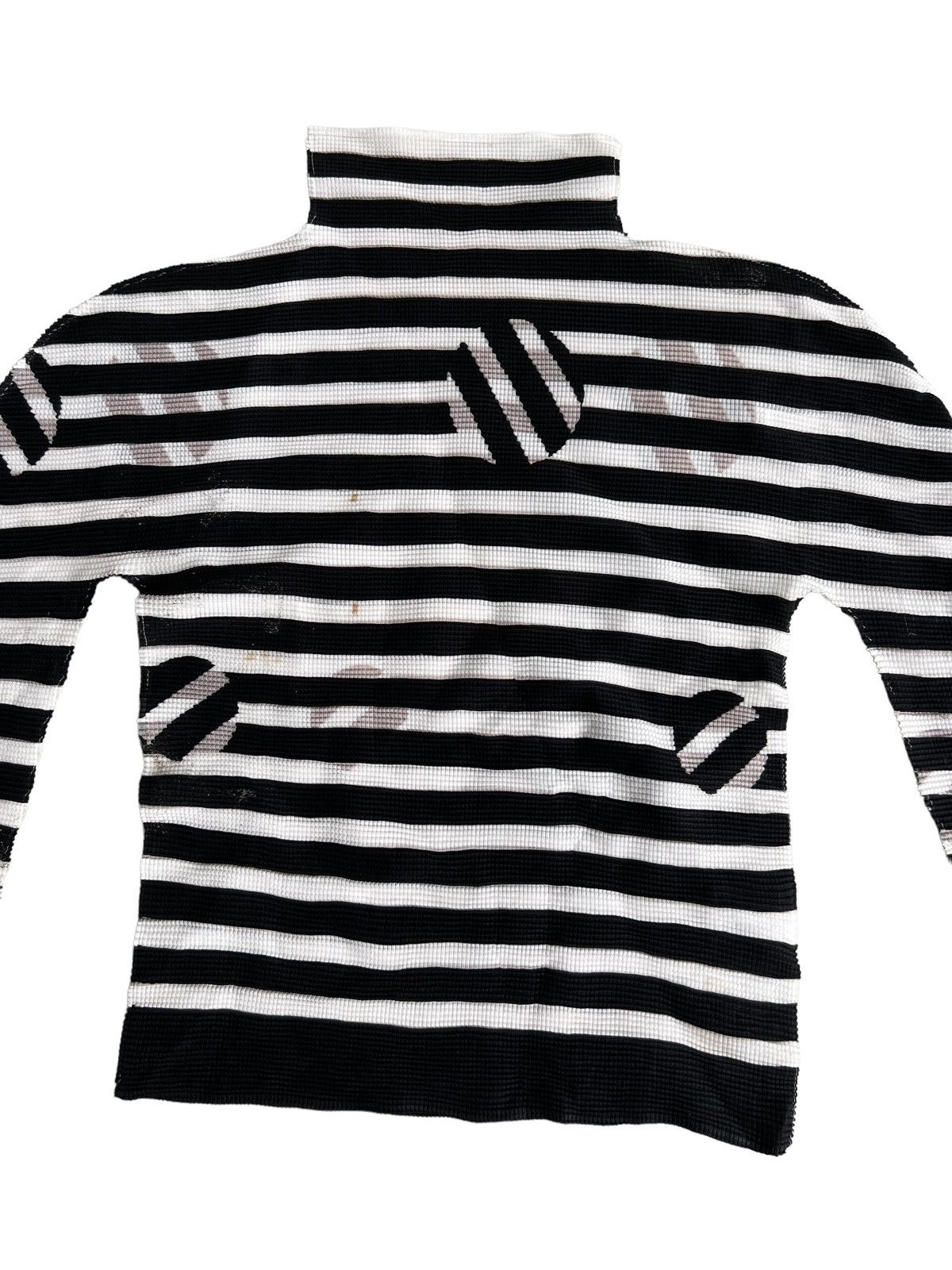 Issey Miyake Iconic Issey Miyake Me Pop Art Pleated Turtle Neck LS Shirt Size US M / EU 48-50 / 2 - 4 Thumbnail