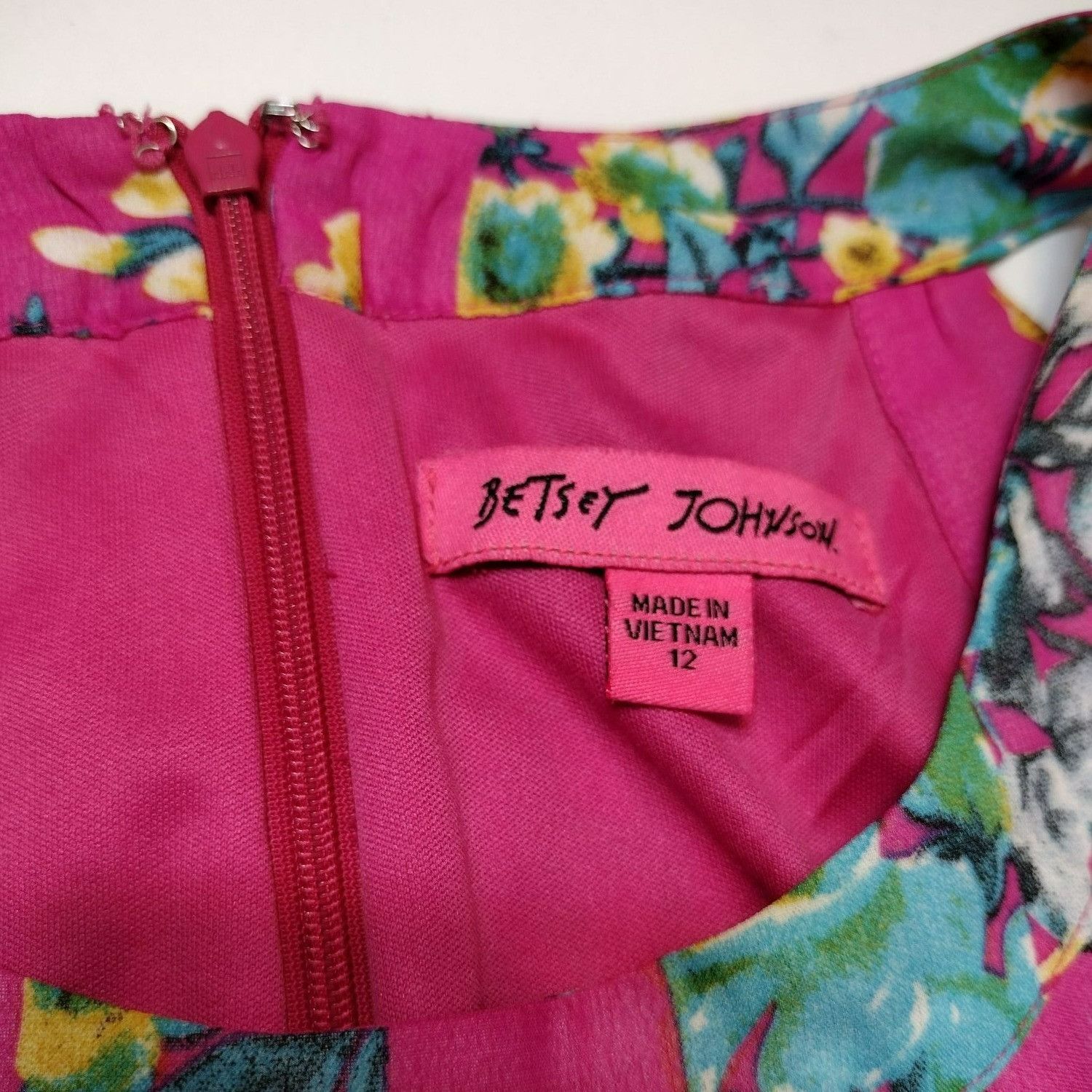 Betsey Johnson Betsey Johnson Women's Size 12 Pink Floral Sleeveless Dress Size XL / US 12-14 / IT 48-50 - 3 Thumbnail