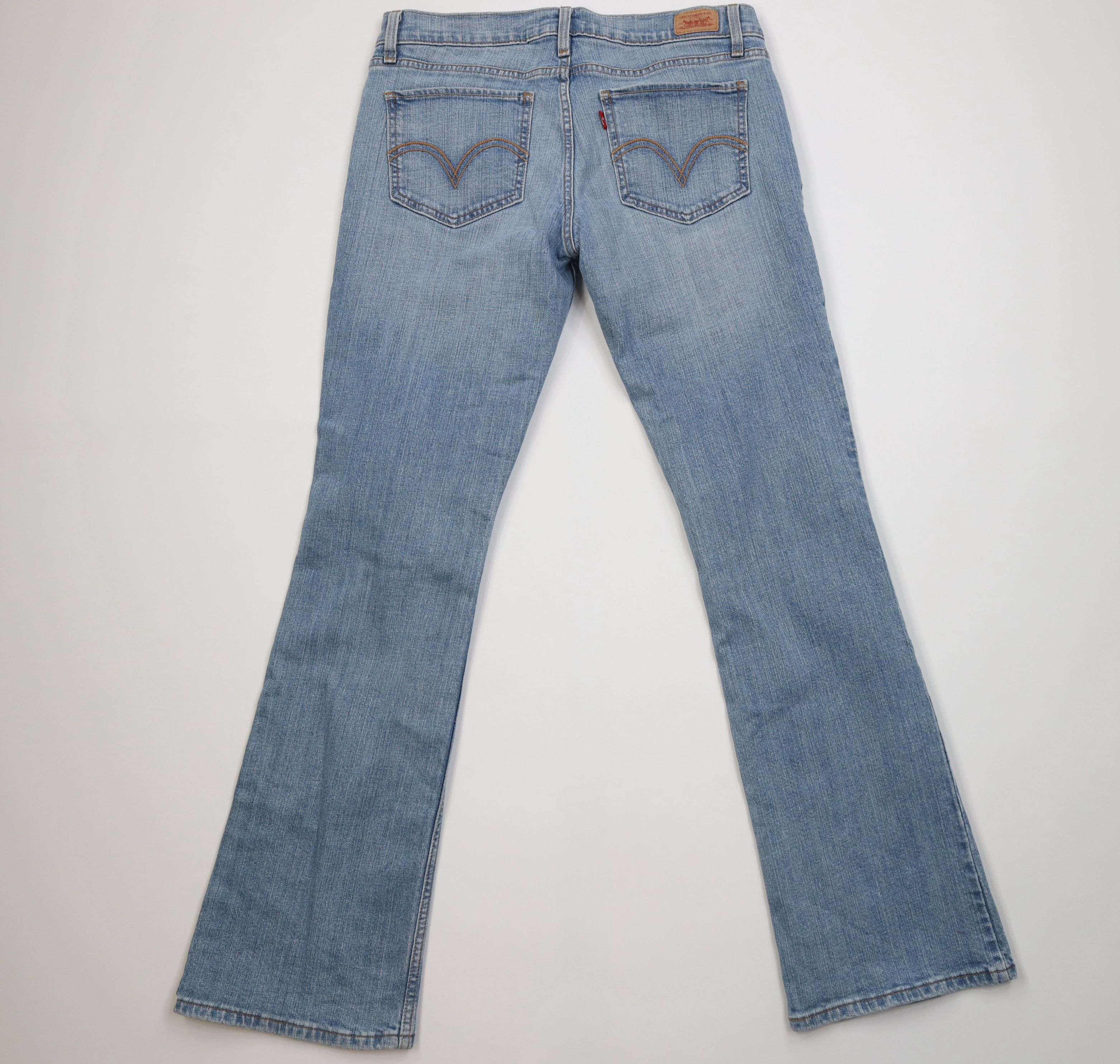 Levi's Vintage Y2K Levis 524 Superlow Babydoll Flared Denim Jeans Size 32" / US 10 / IT 46 - 9 Thumbnail