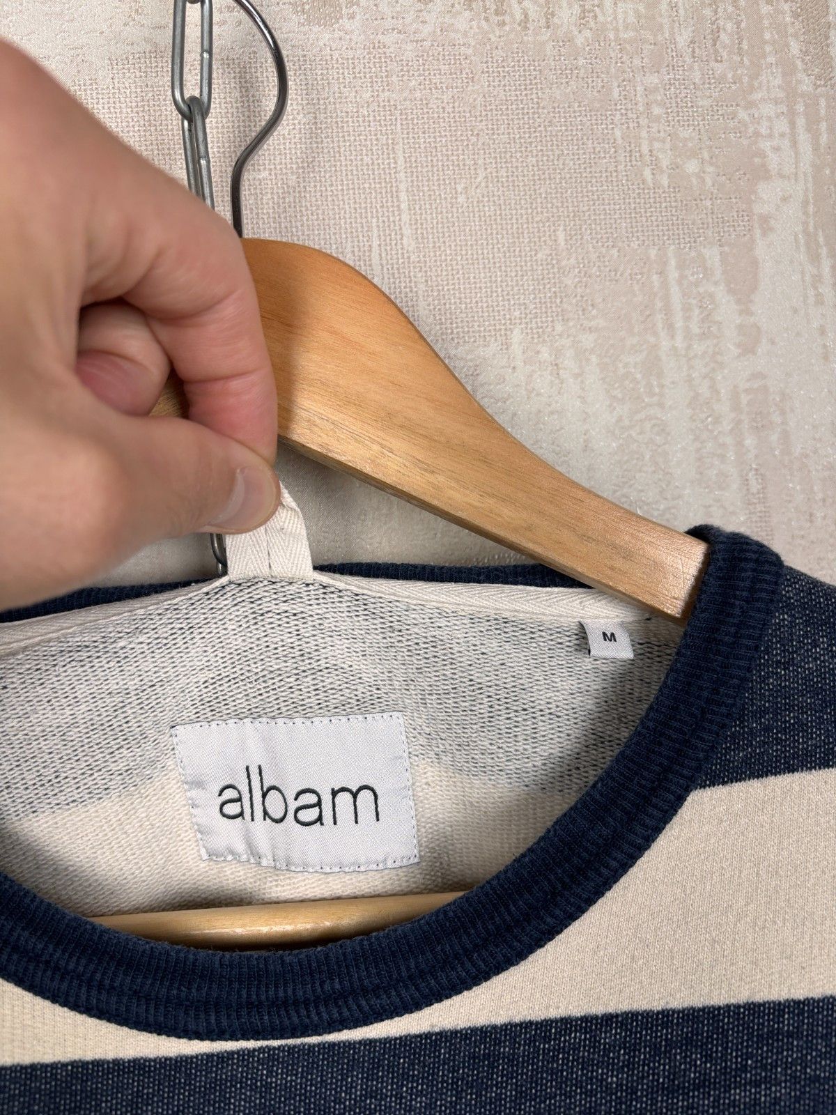 Albam Albam Crew Neck Sweatshirt Striped Size M Heavy Cotton Size US M / EU 48-50 / 2 - 6 Thumbnail