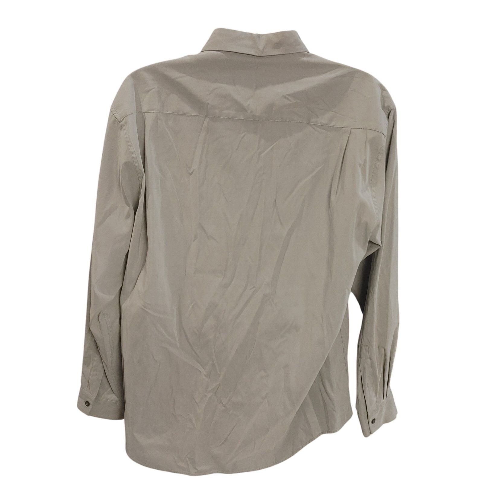 Alfani Alfani Men's XL Light Gray Button Front Dress Shirt Size US XL / EU 56 / 4 - 2 Thumbnail