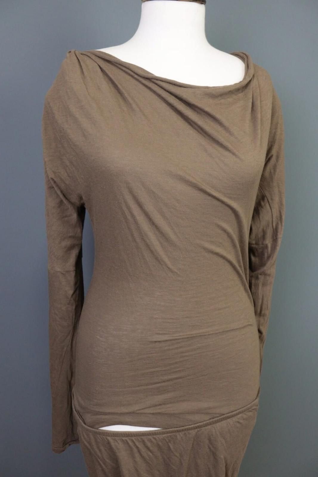 Citizens Of Humanity Humanoid Brown Bodycon Asymmetrical Designer Dress Size M Size M / US 6-8 / IT 42-44 - 9 Thumbnail