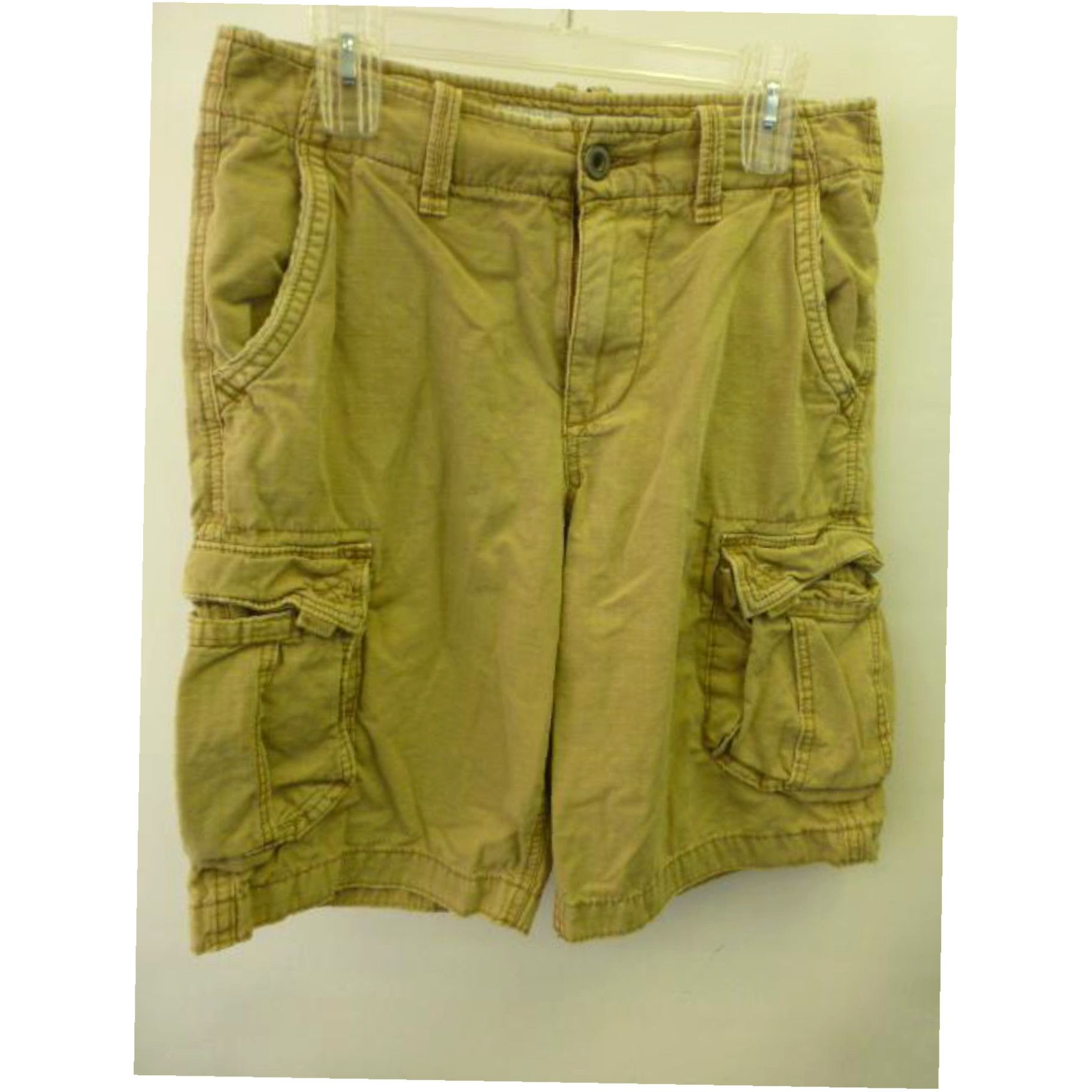 American Eagle Cargo Shorts Mid Rise Multi high quality Pocket Khaki Tan 31