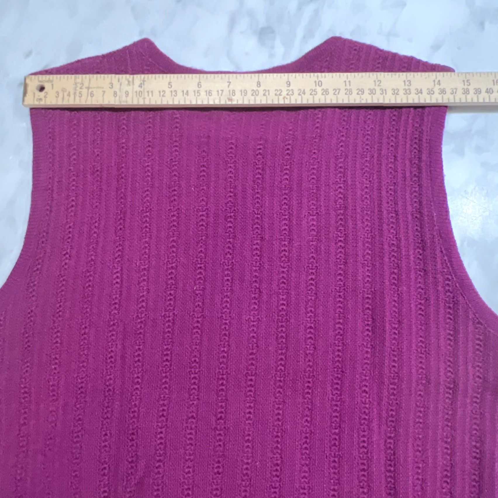 Pendleton VINTAGE Pendleton Virgin Wool Sweater Vest Womens Small Pullover Purple ish Size S / US 4 / IT 40 - 6 Thumbnail