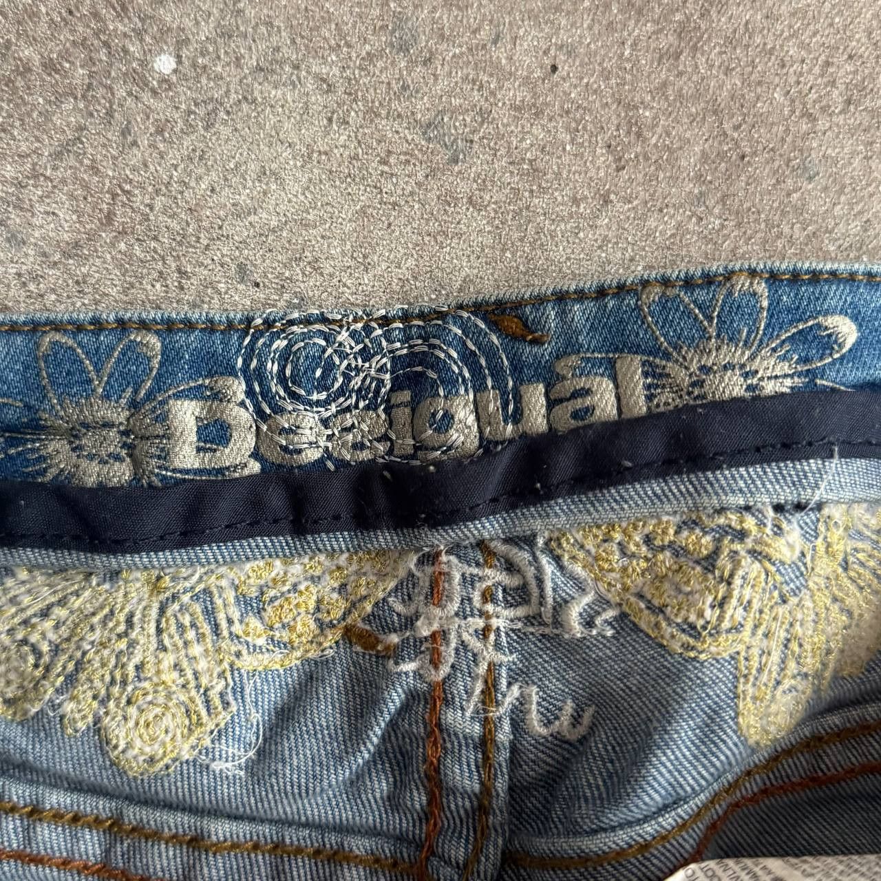 Desigual × Japanese Brand × Vintage Y2K Desigual Vintage Amazing Skinny Cuffed Jeans Size 27" / US 4 / IT 40 - 10 Thumbnail
