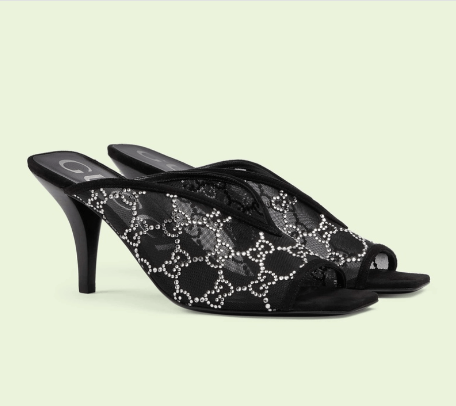 Gucci o1s1wg110125 GG Sandals in Black/White Size US 7 / IT 37 - 1 Thumbnail