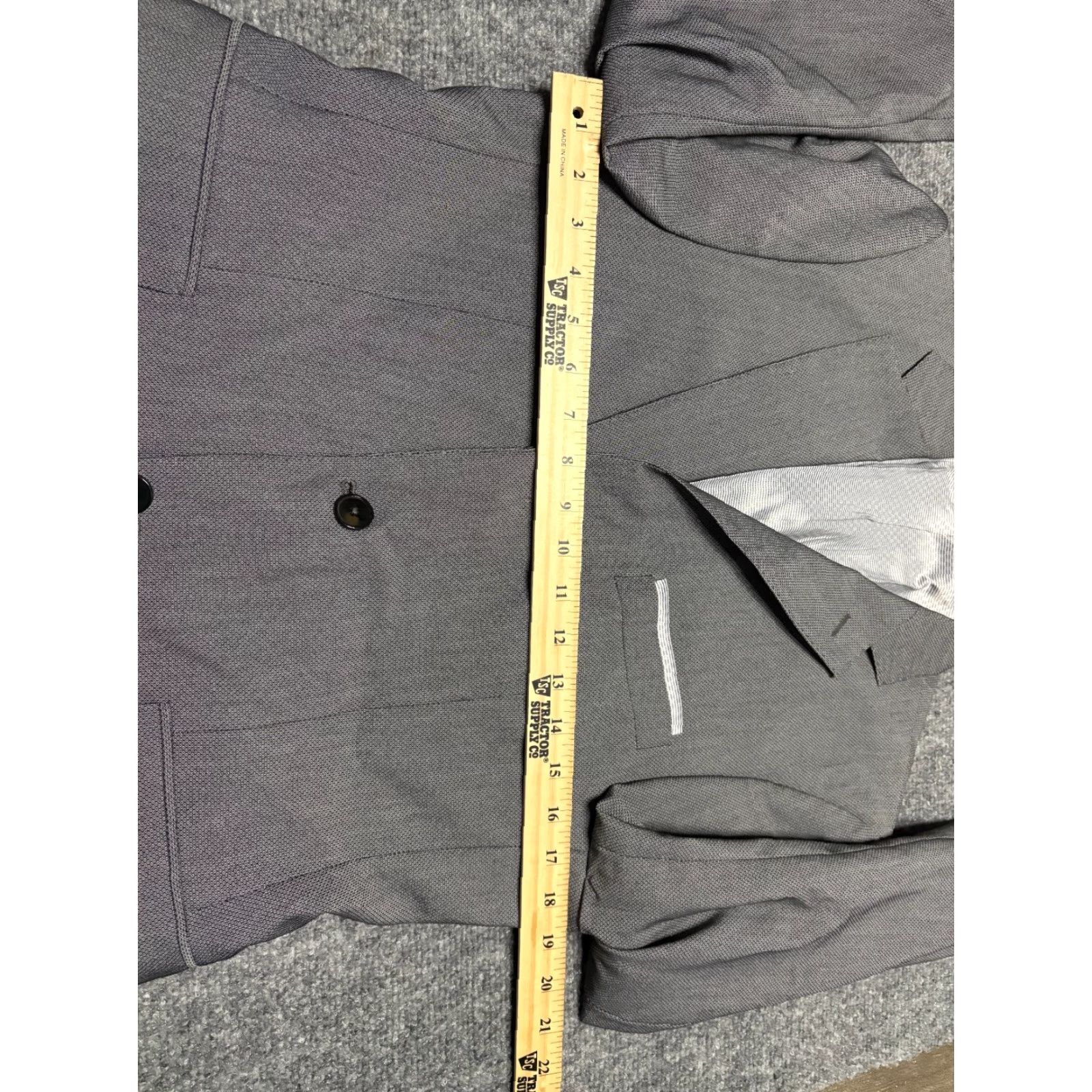 Vintage Zara Man Suit Jacket Mens 38 US Gray Blazer 2 Button Great Condition Jacket/Coat Regular Length Notch Lapel Gray Blazer Mens 38 US Kay Size 38R - 5 Thumbnail