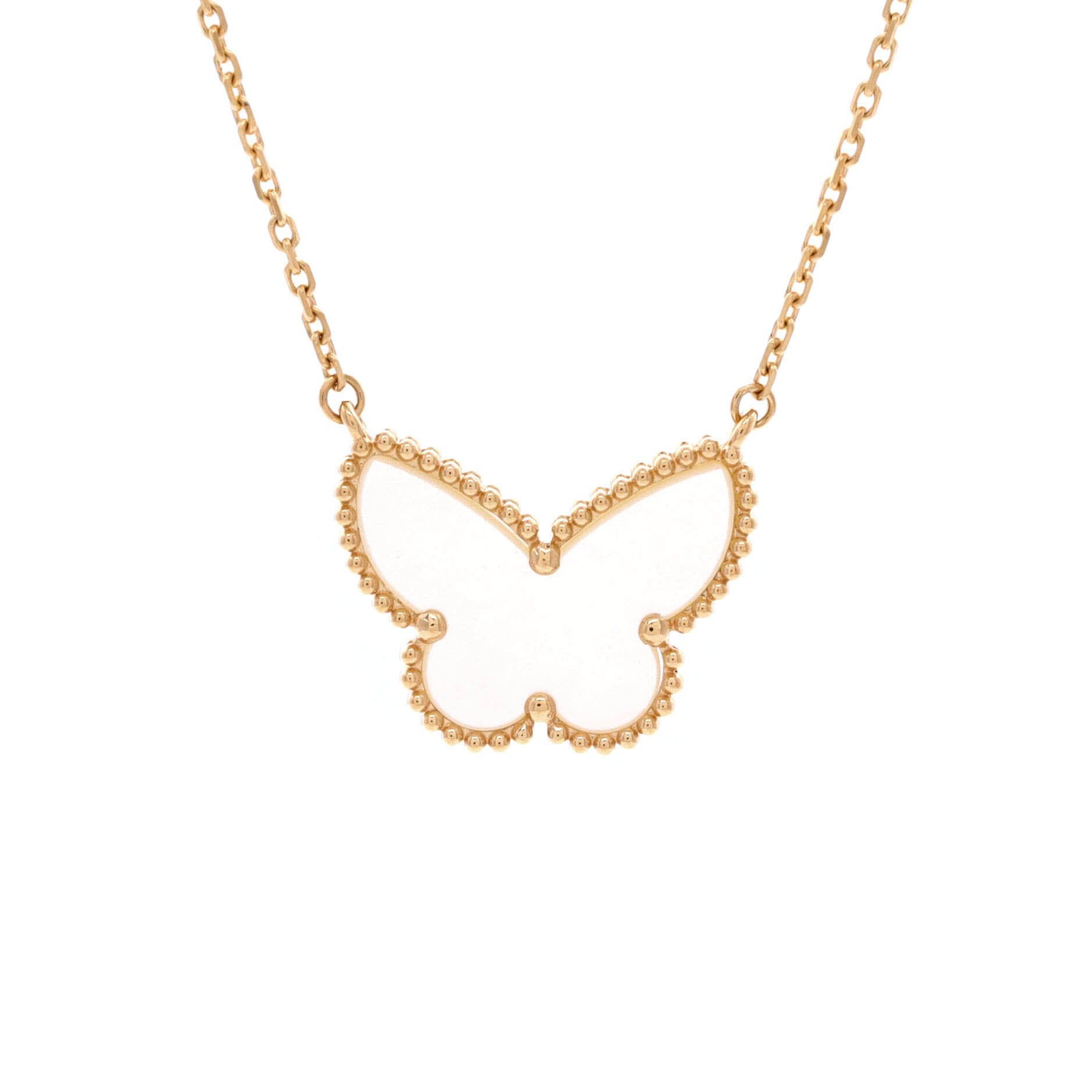 Van Cleef & Arpels Lucky Alhambra Butterfly Pendant Necklace Size ONE SIZE - 1 Thumbnail