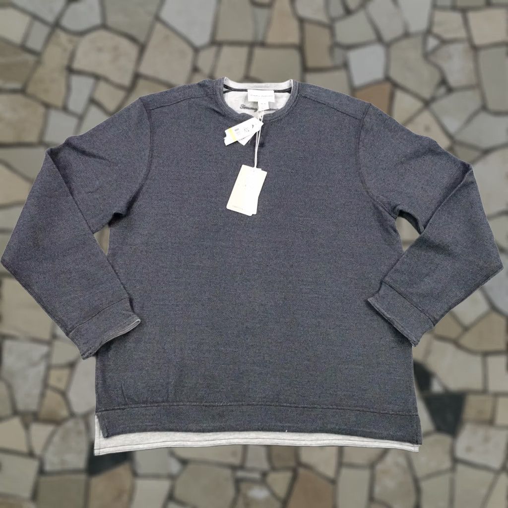 Tommy Bahama Tommy Bahama Sweater Men Medium Gray Waffle Knit Thermal Reversible Pullover Size US M / EU 48-50 / 2 - 1 Thumbnail