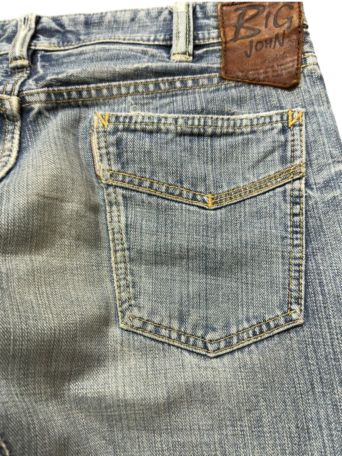 Big John Vintagw Big John Flare Faded Style Jeans Size US 33 - 6 Thumbnail